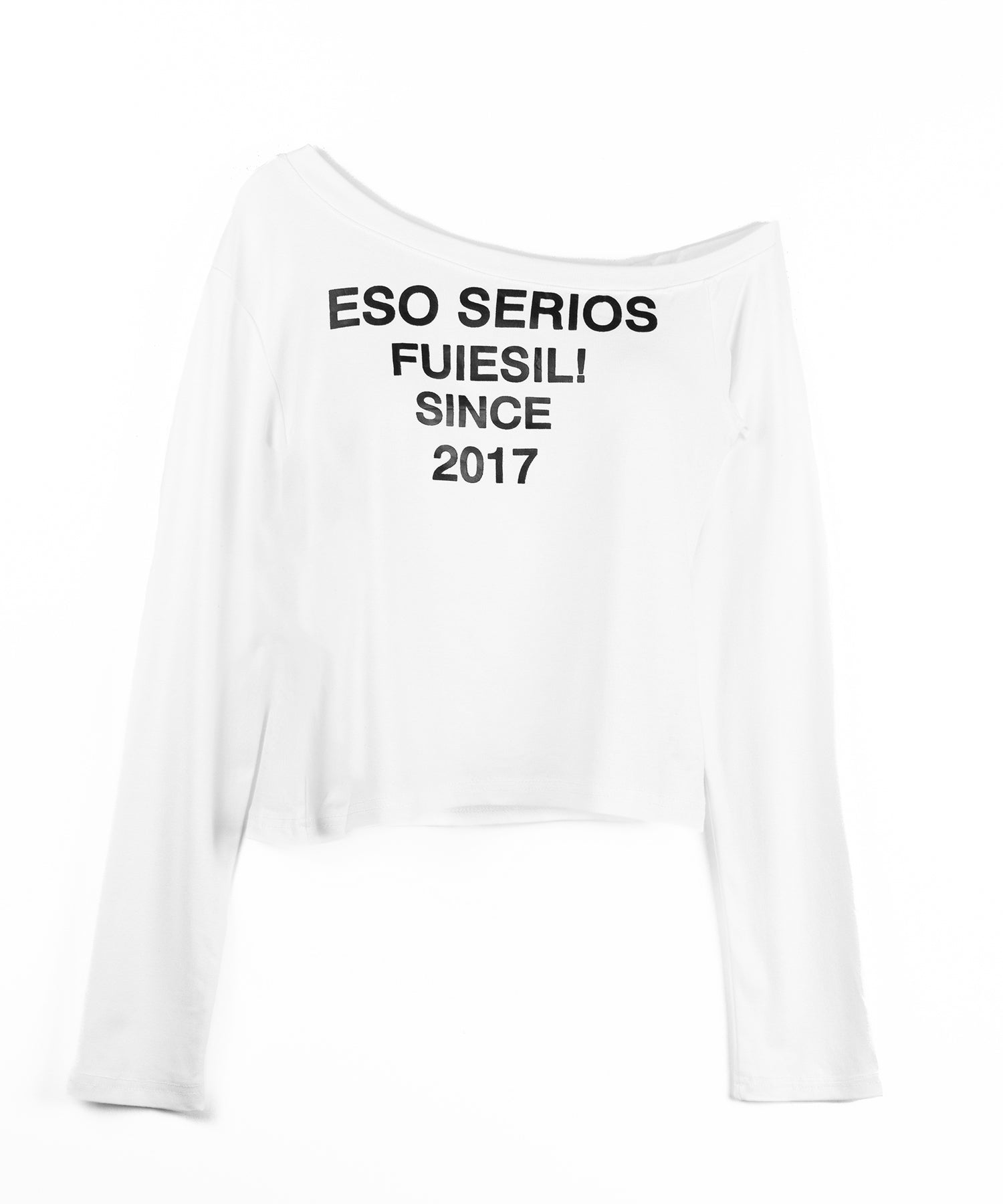 コンパクトロゴワンショルルーズロンT / compact logo one-Shoulder loose long-sleeve T-Shirt