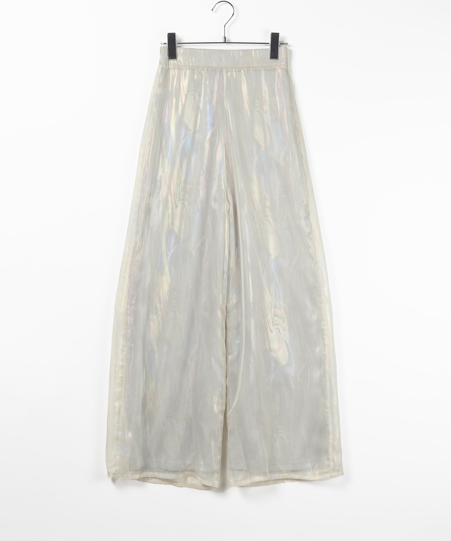 【 裏地付き 】オーロラグロスオーガンジーワイドパンツ / Aurora gloss organdy wide pants