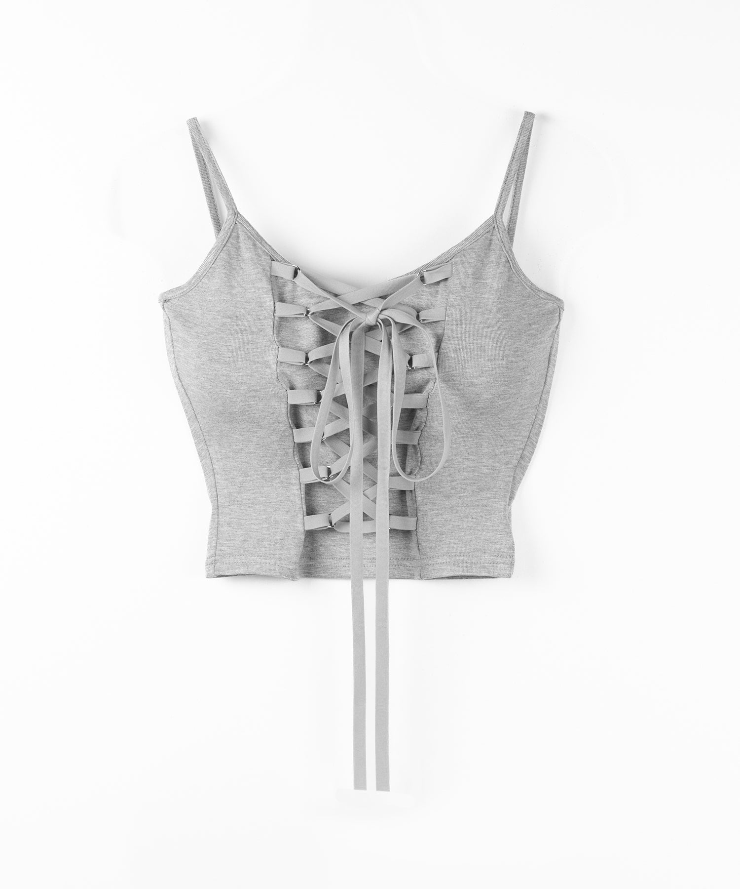 【 2WAY 】レースアップコルセットリボンチョーカーキャミソール / lace up corset ribbon choker camisole