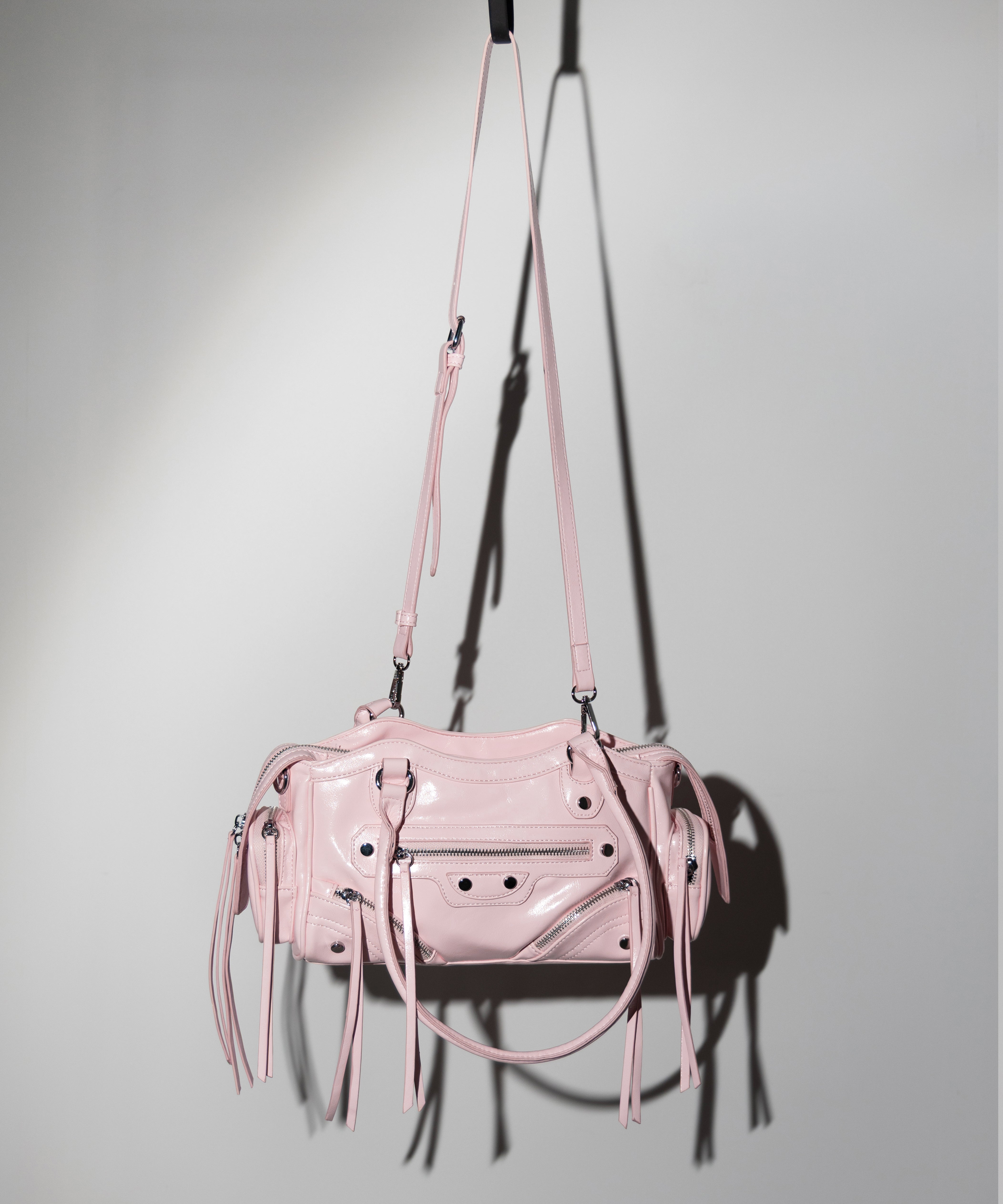 【 ショルダーストラップ付き2WAY 】ヴィンテージアウトポケットグランジボストンショルダーバッグ/ vintage out pocket grunge boston shoulder bag