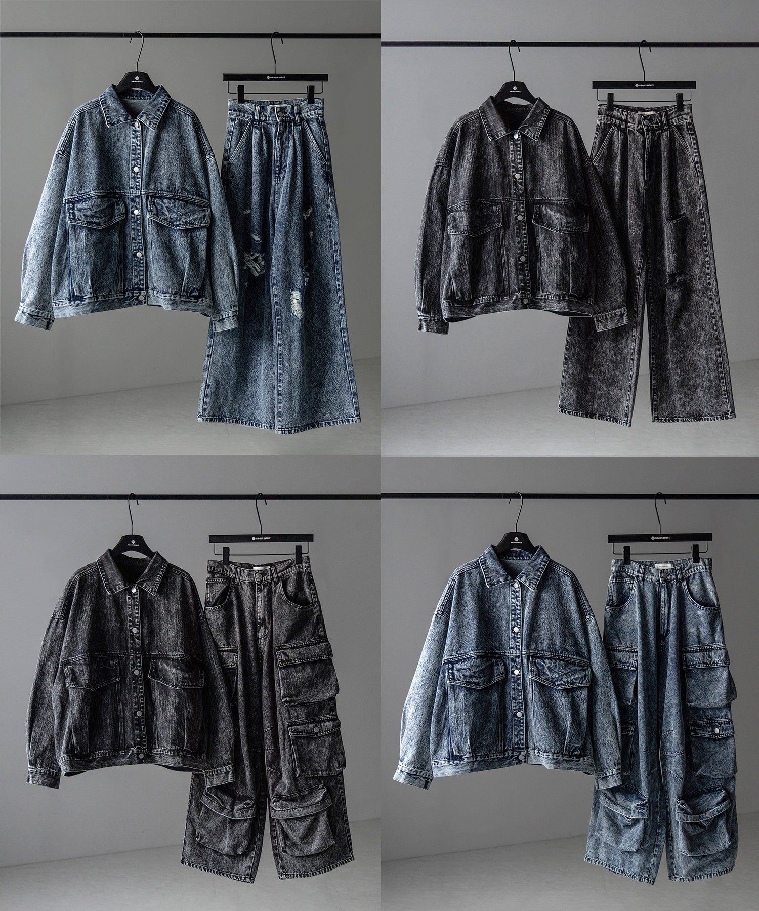 【 デニムセットアップ着用可能 】ヴィンテージケミカルブリーチボーイフレンドデニムジャケット / vintage chemical bleach boyfriend denim jacket