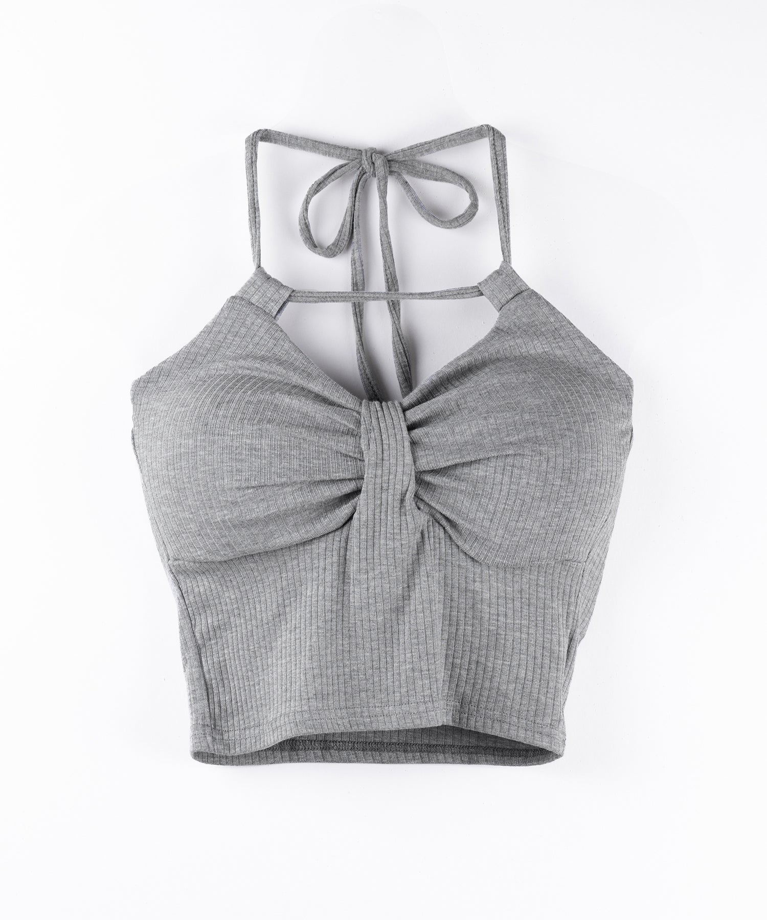 【 2点セット 】 2WAYストラップリブキャミソール + フロントリボンショートカーディガン SET / 2WAY strap lib camisole + front ribbon short cardigan
