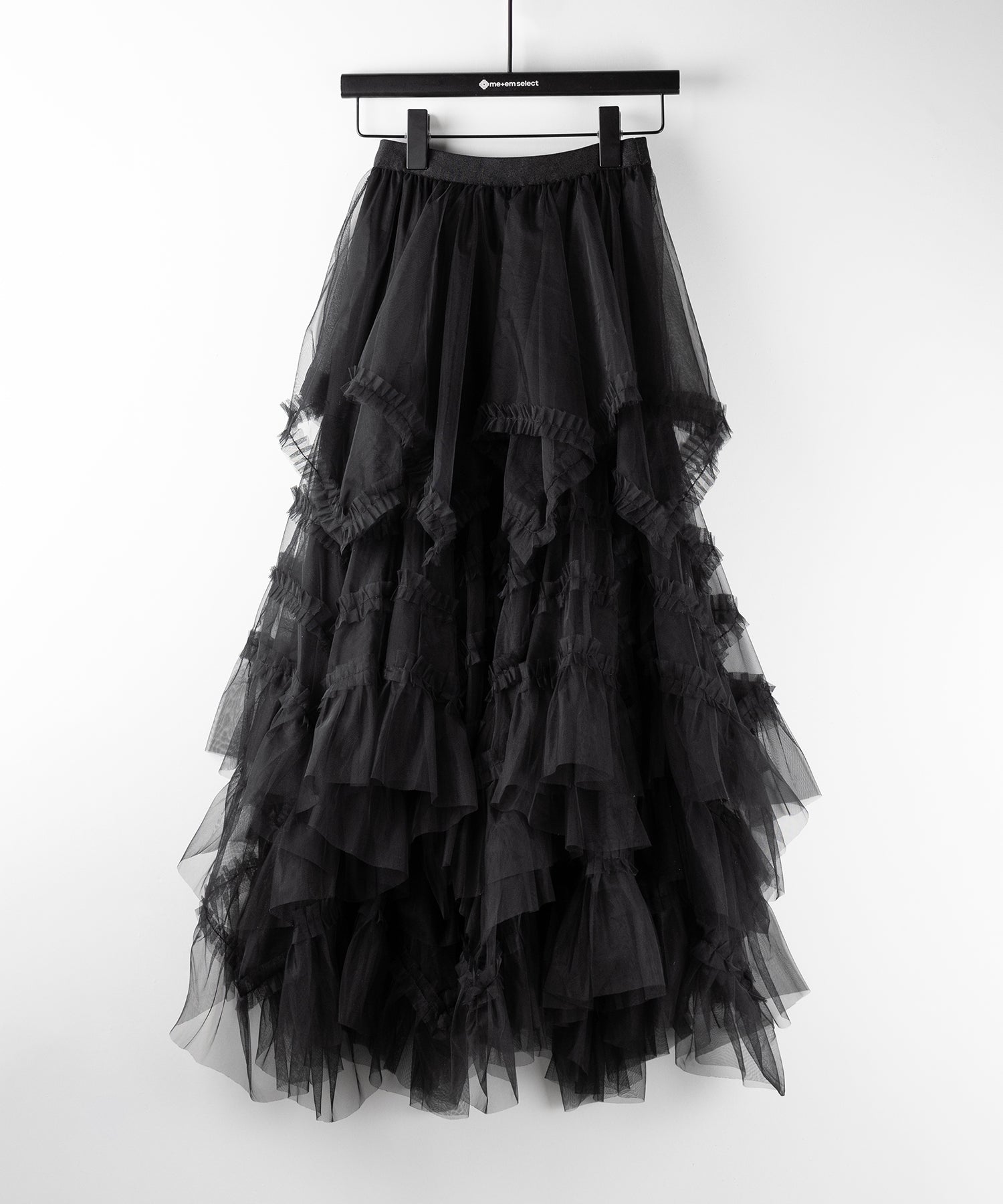 レイヤードボリュームフリルチュールスカート / layered volume frill tulle skirt