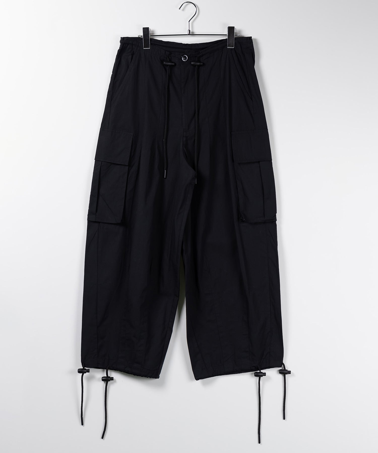【 2WAY /3SIZE 】ドローストリングボリュームワイドカーゴパンツ