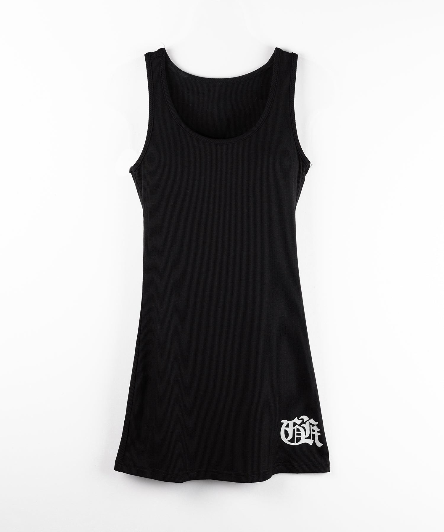 【 新色ピンク追加!】グランジロゴバッククロスタンクトップミニワンピ / grunge logo back cross tanktop mini onepiece