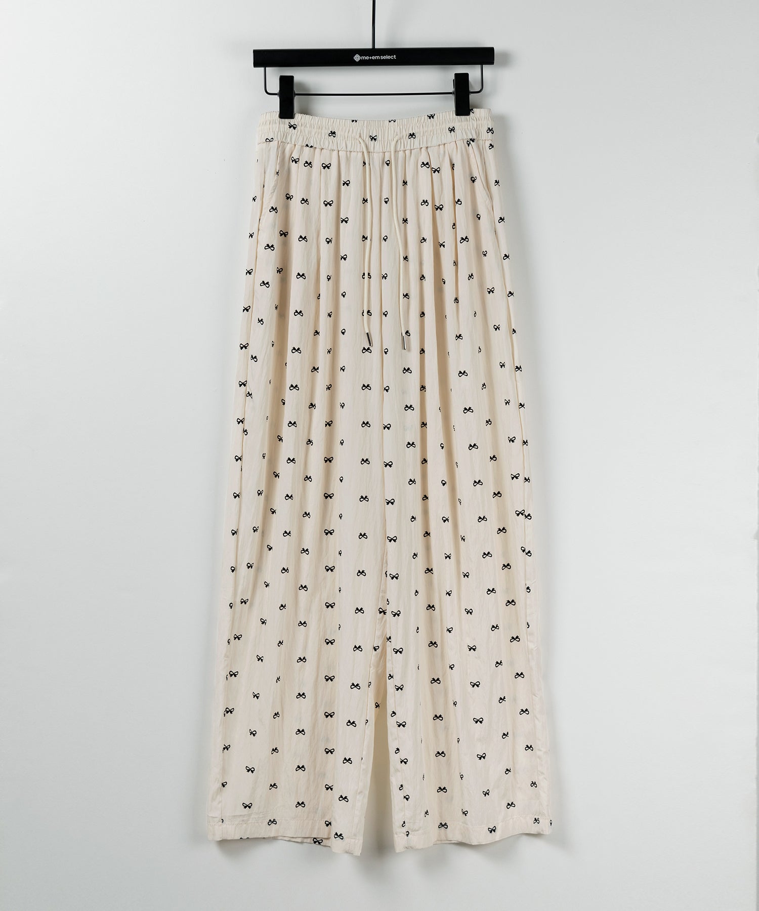 リボンプリントワイドイージーパンツ / ribbon print wide easy pants