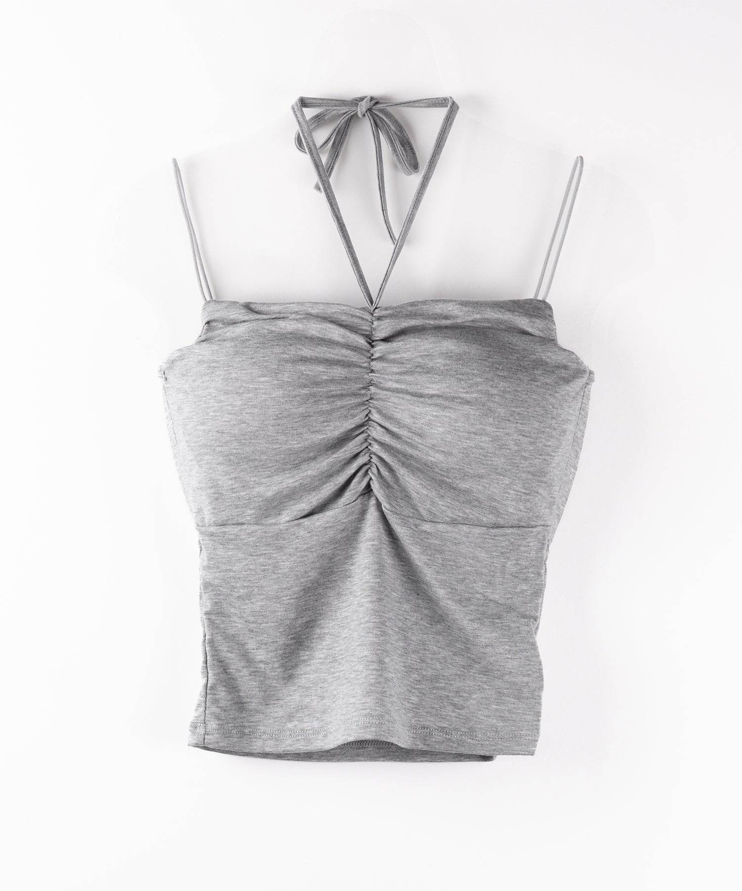 【 2WAY 】クロスストラップリボンギャザースリムキャミソール / cross strap ribbon gather slim camisole