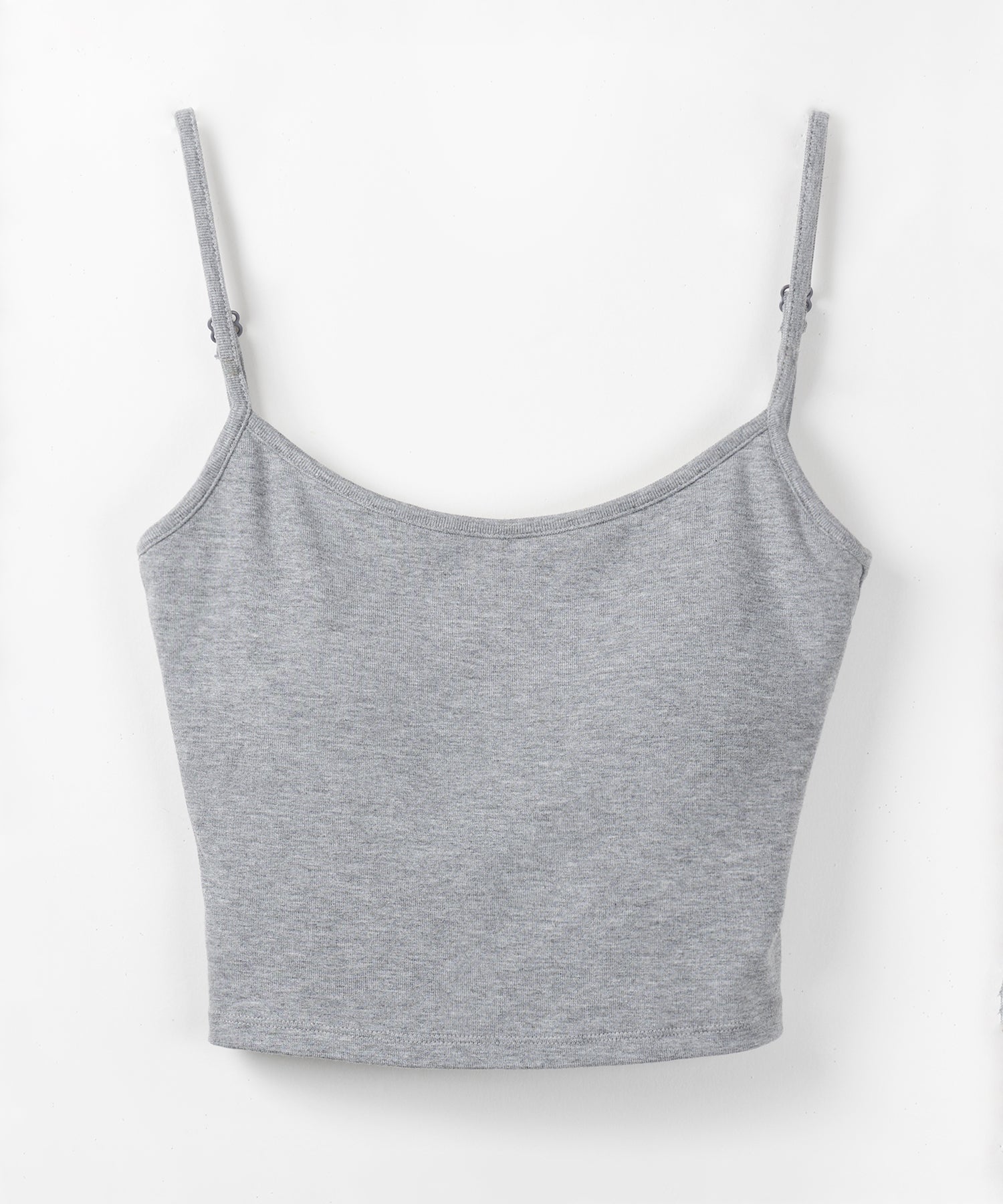 【 カップ付き 】スクエアネックストラップショートキャミソール / square neck strap short camisole