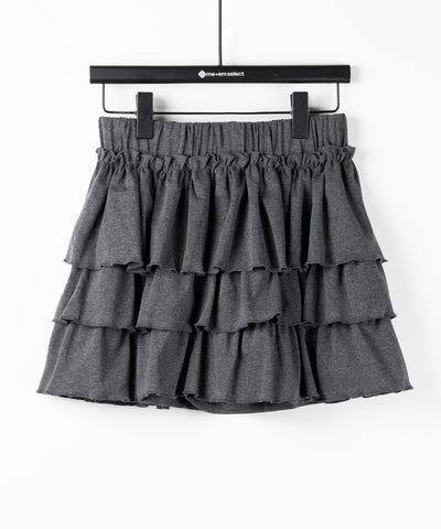 3段フリルカットソーミニスカパン / 3 frill cutsew mini skirt pants