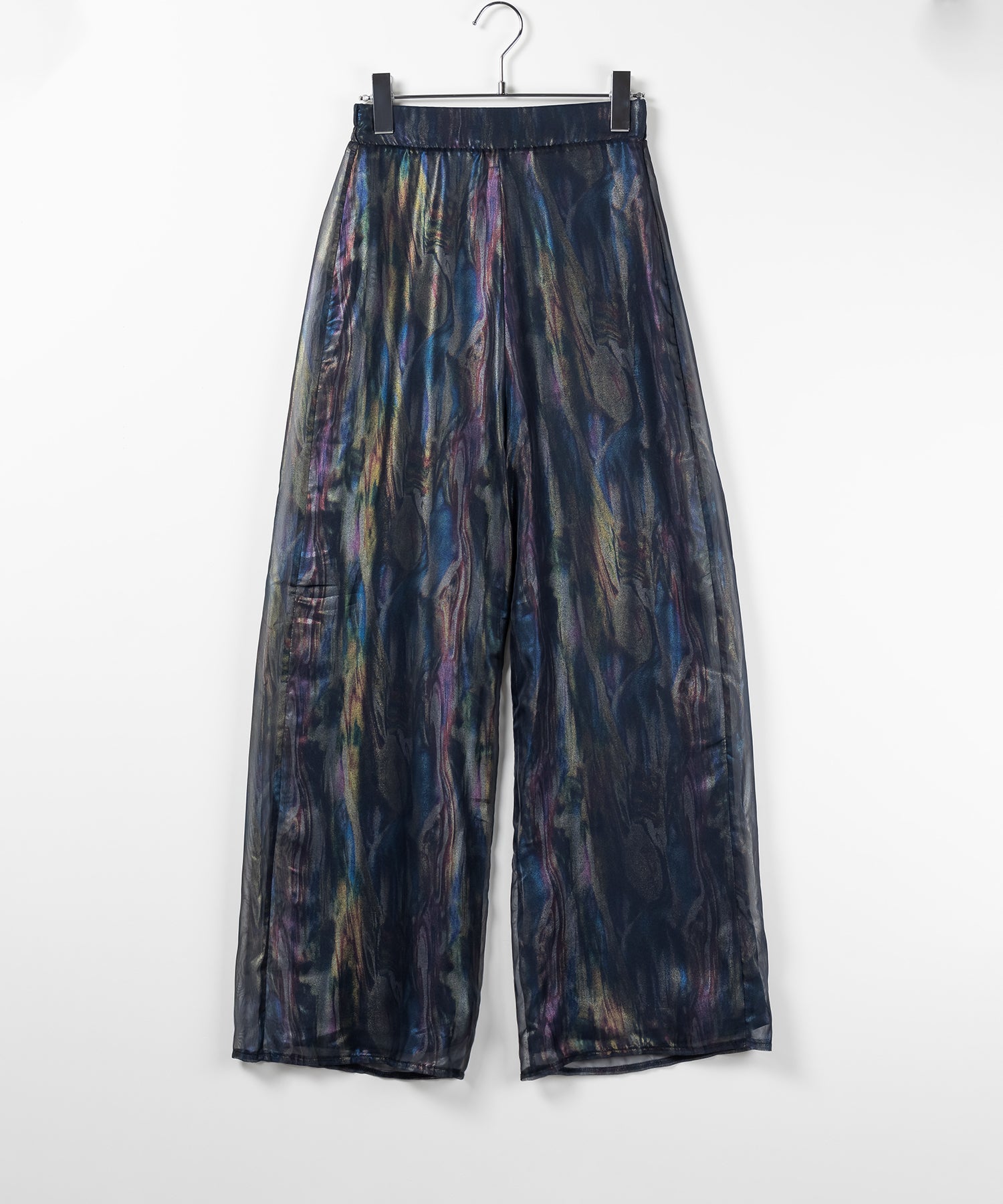 【 裏地付き 】オーロラグロスオーガンジーワイドパンツ / Aurora gloss organdy wide pants