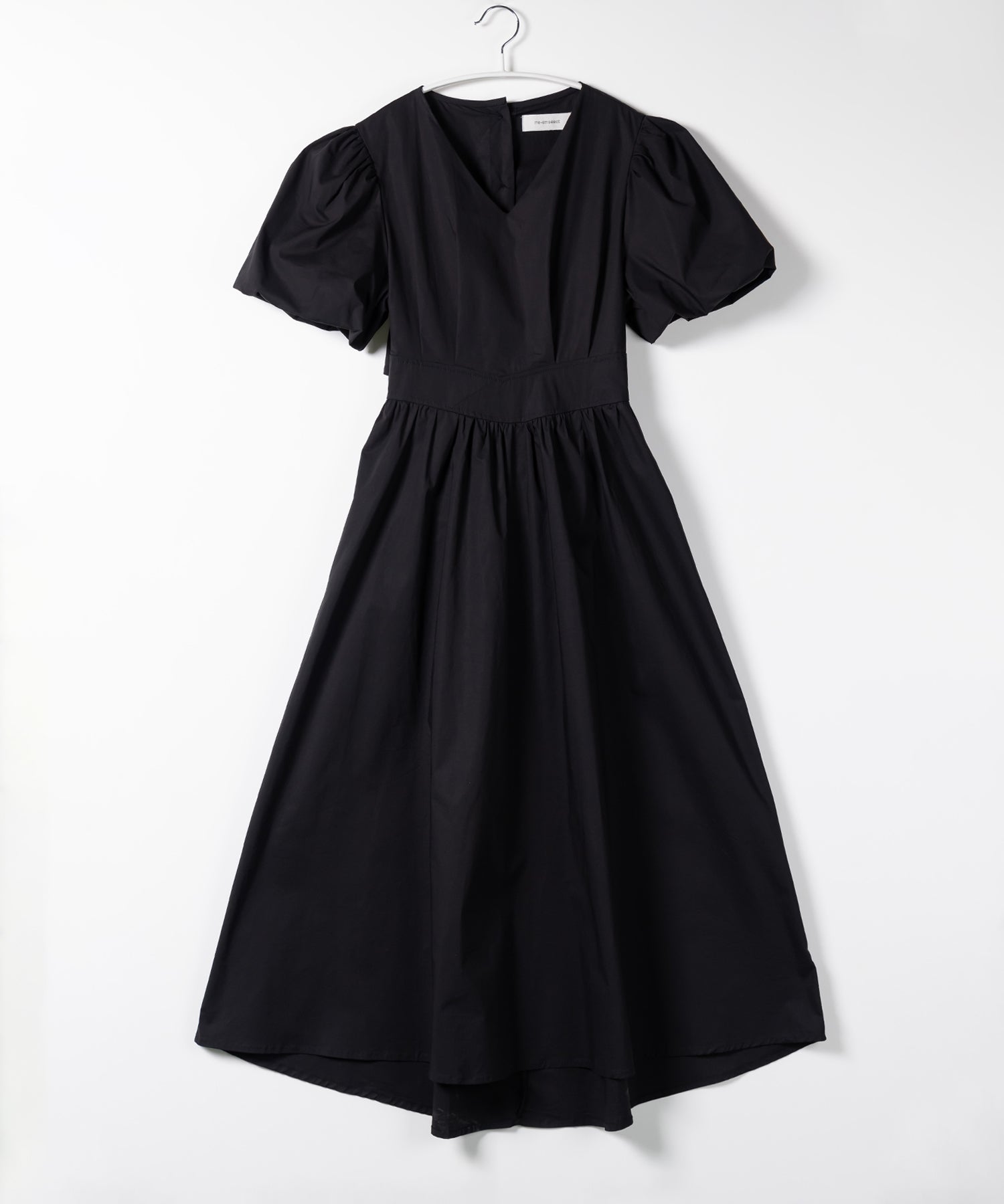 【 5COLOR 】ボリュームスリーブカットアウトバックリボンワンピース