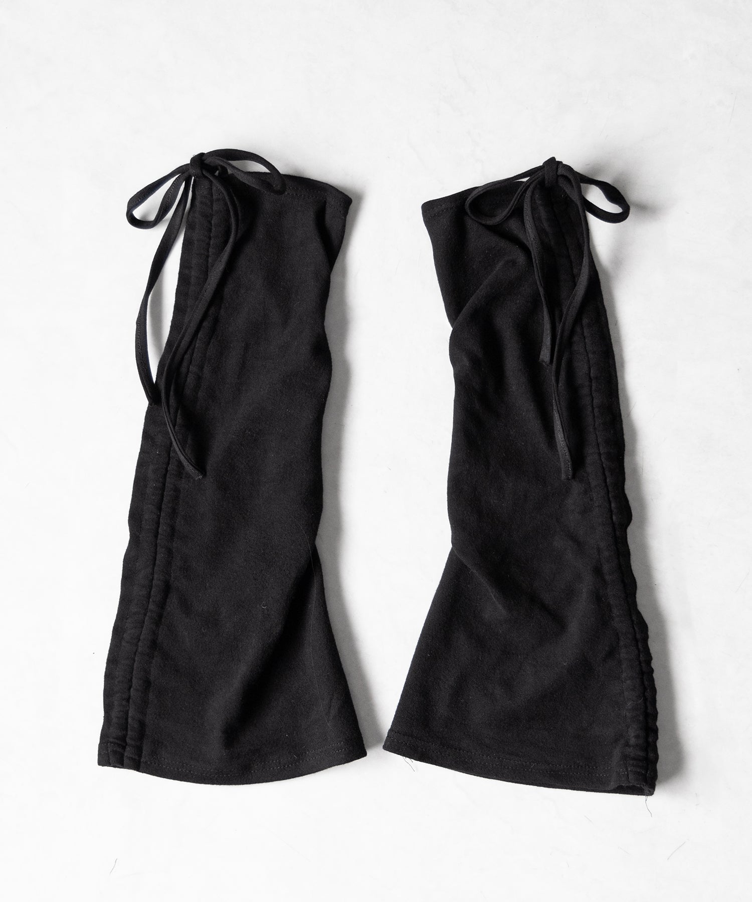 ストラップリボンサイドシャーリングレッグカバー / strap ribbon side shirring leg cover