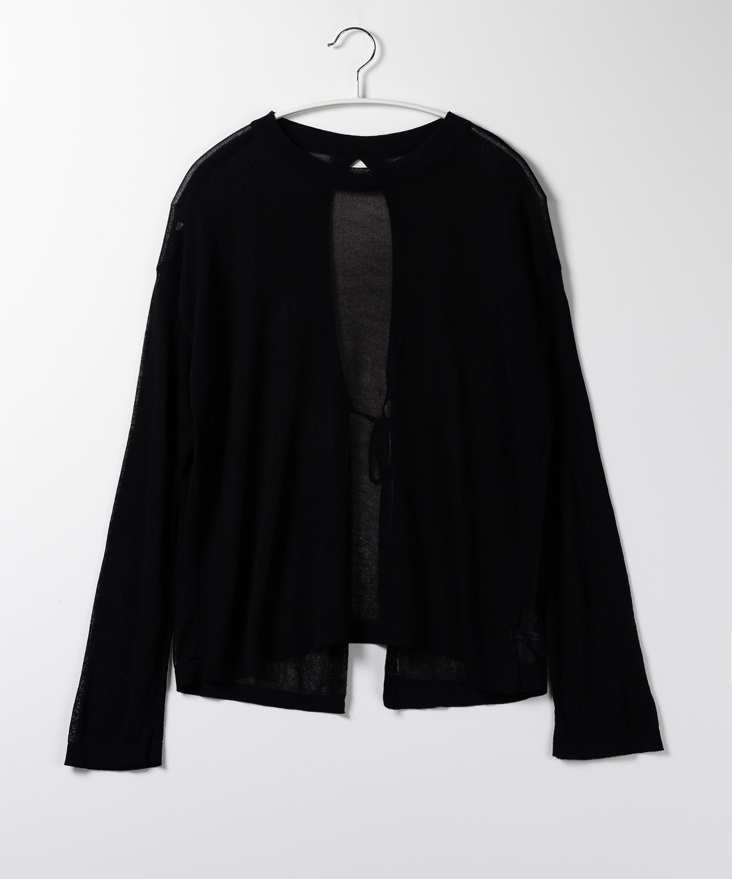 【 選べる7color 】ニュアンスカラーバックスリットオーバーシアーニット / nuance color back slit over sheer knit