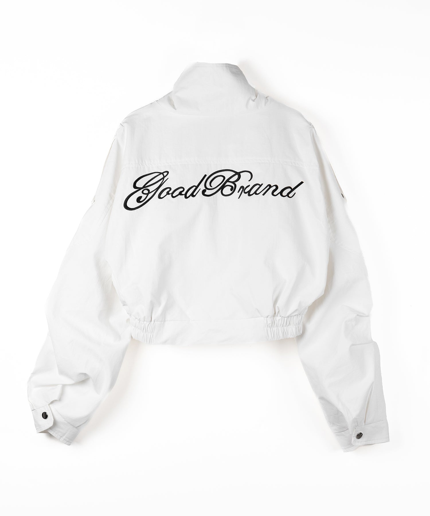 レタリングバックロゴスタンドカラーショートブルゾン / lettering back logo stand collar short blouson