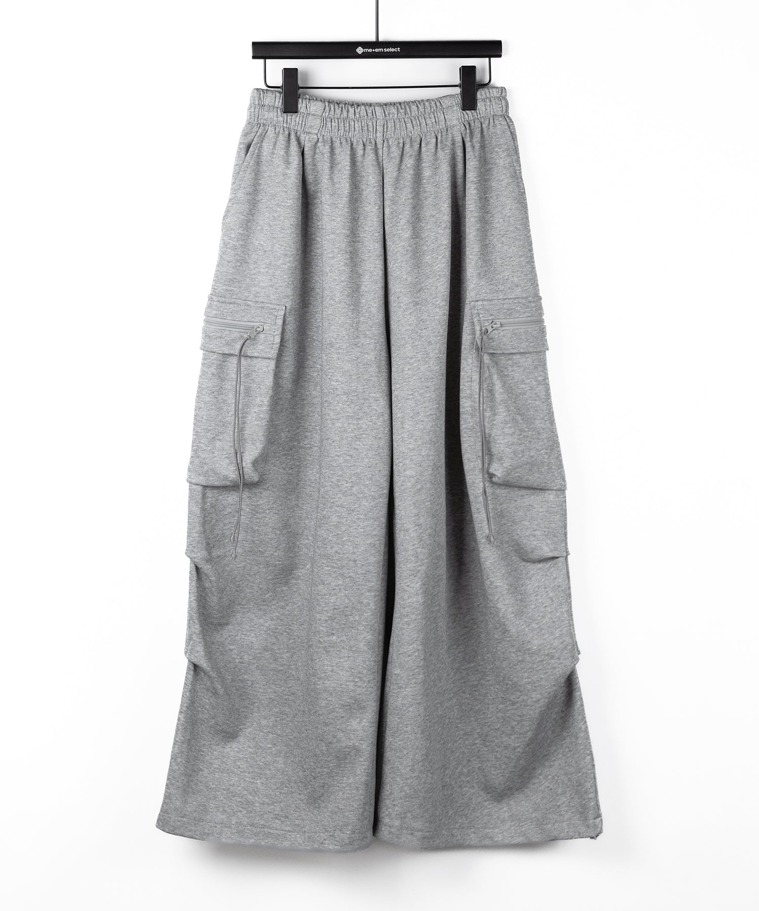 【 裾絞り可能2WAY 】ドローコードタックワイドカーゴスウェットパンツ / drawcord tuck wide cargo sweatpants