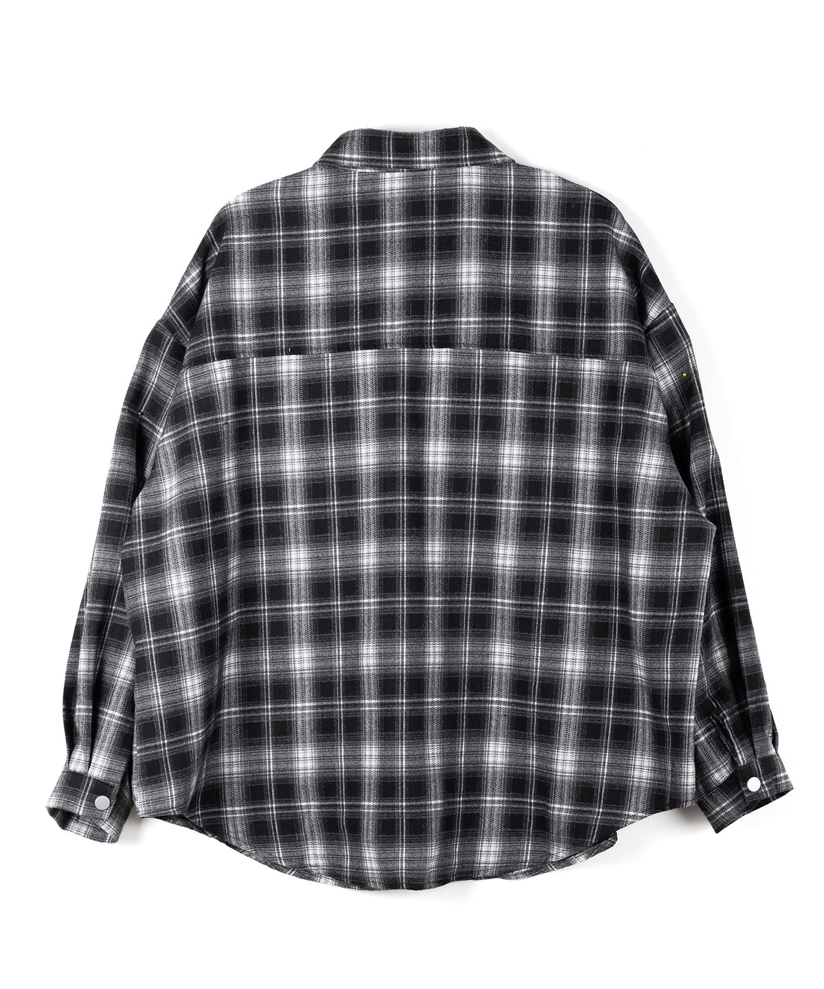ブラックチェックオーバーフランネルシャツ / black check over flannel shirts