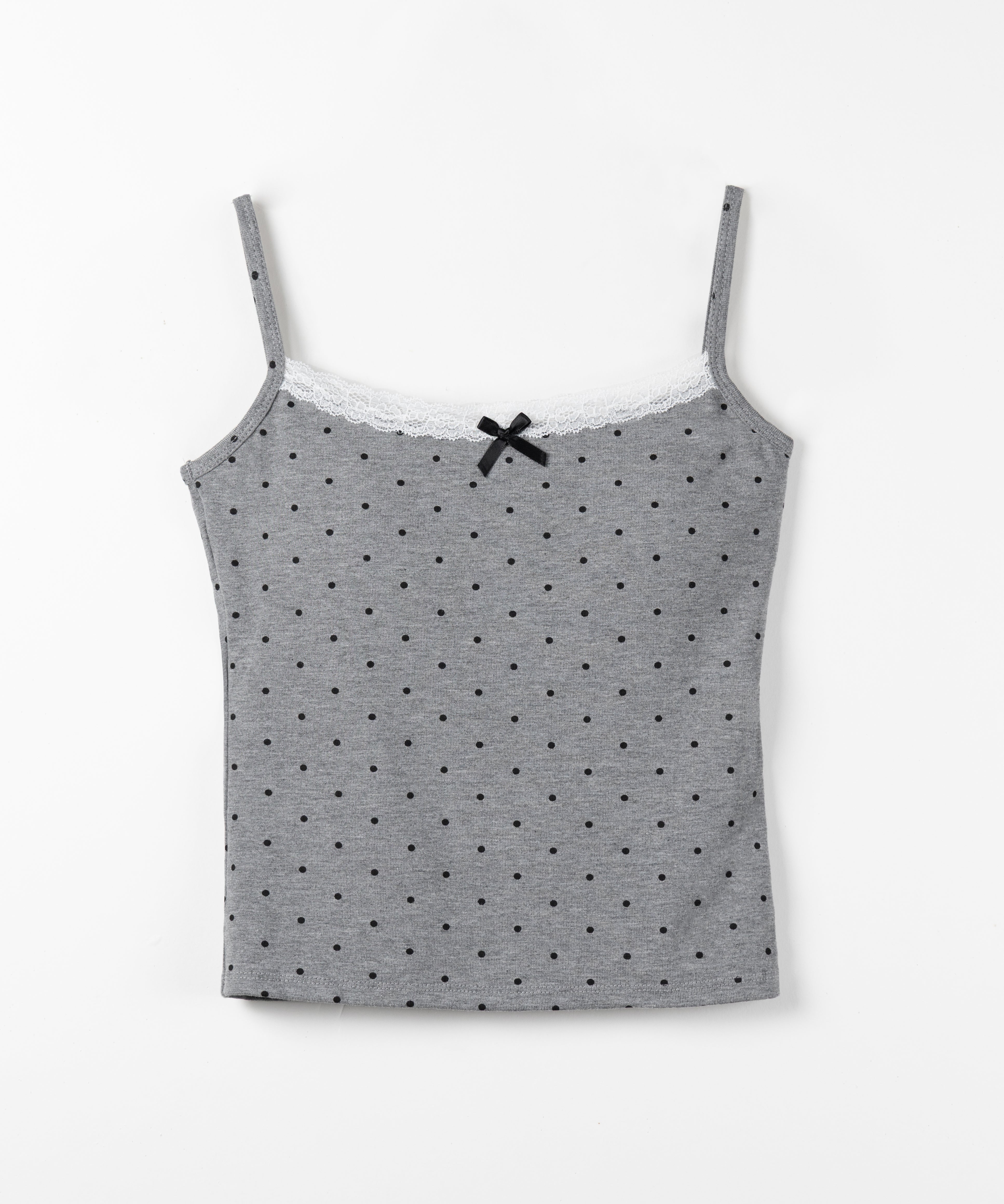ミニリボンドットレースキャミソール / mini ribbon dot lace camisole