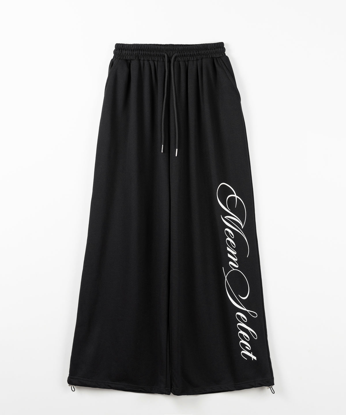 【 セットアップ可能 】レタリングロゴプリントワイドスウェットパンツ / lettering logo print wide sweat pants