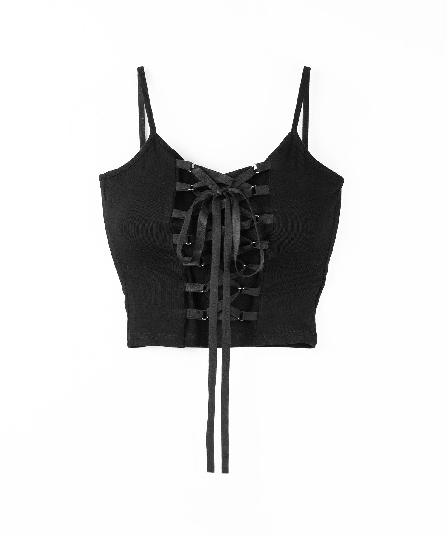 【 2WAY 】レースアップコルセットリボンチョーカーキャミソール / lace up corset ribbon choker camisole