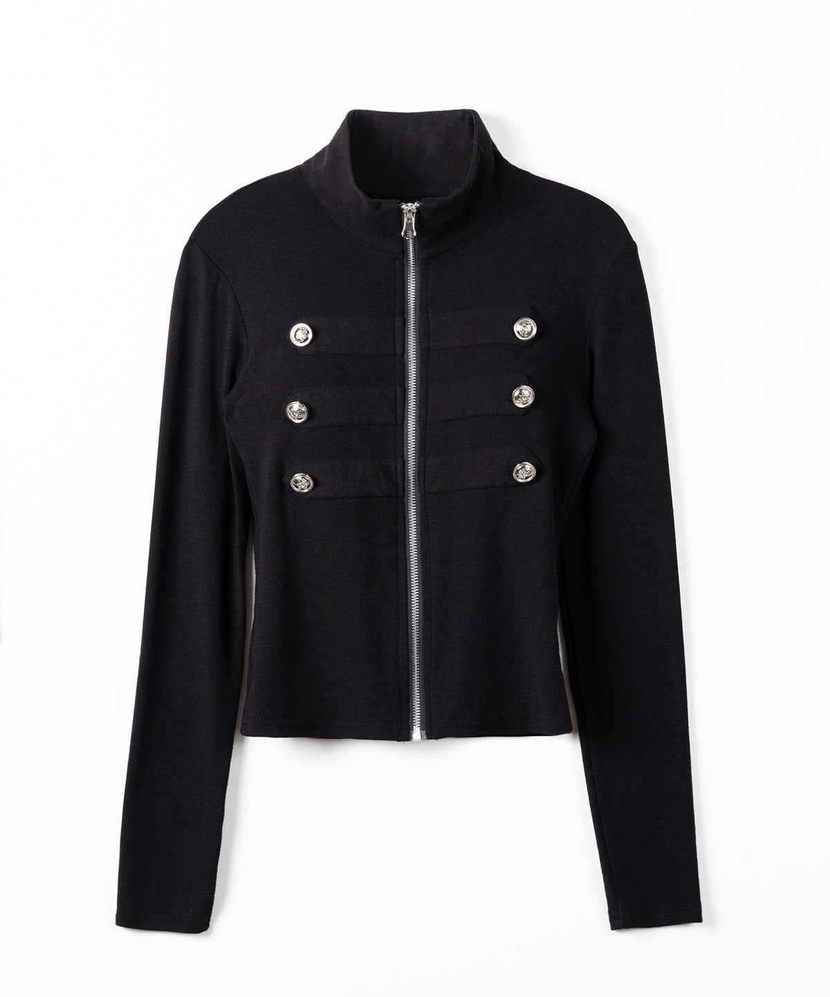 ナポレオンスタンドネックジップアップトップス / napoleon standneck zipup tops