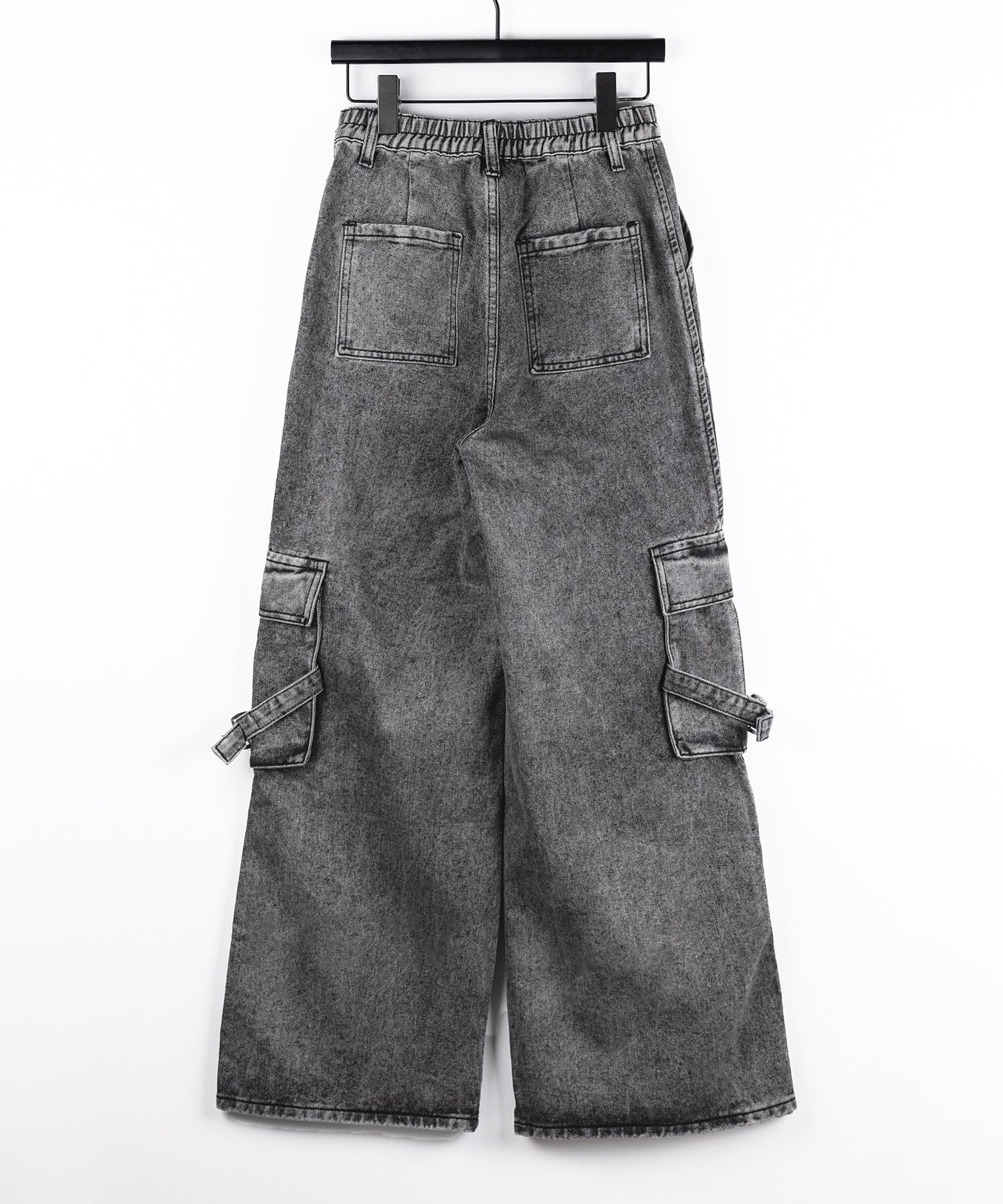 サイドラインストレートカーゴデニムパンツ / sideline straight cargo denim pants