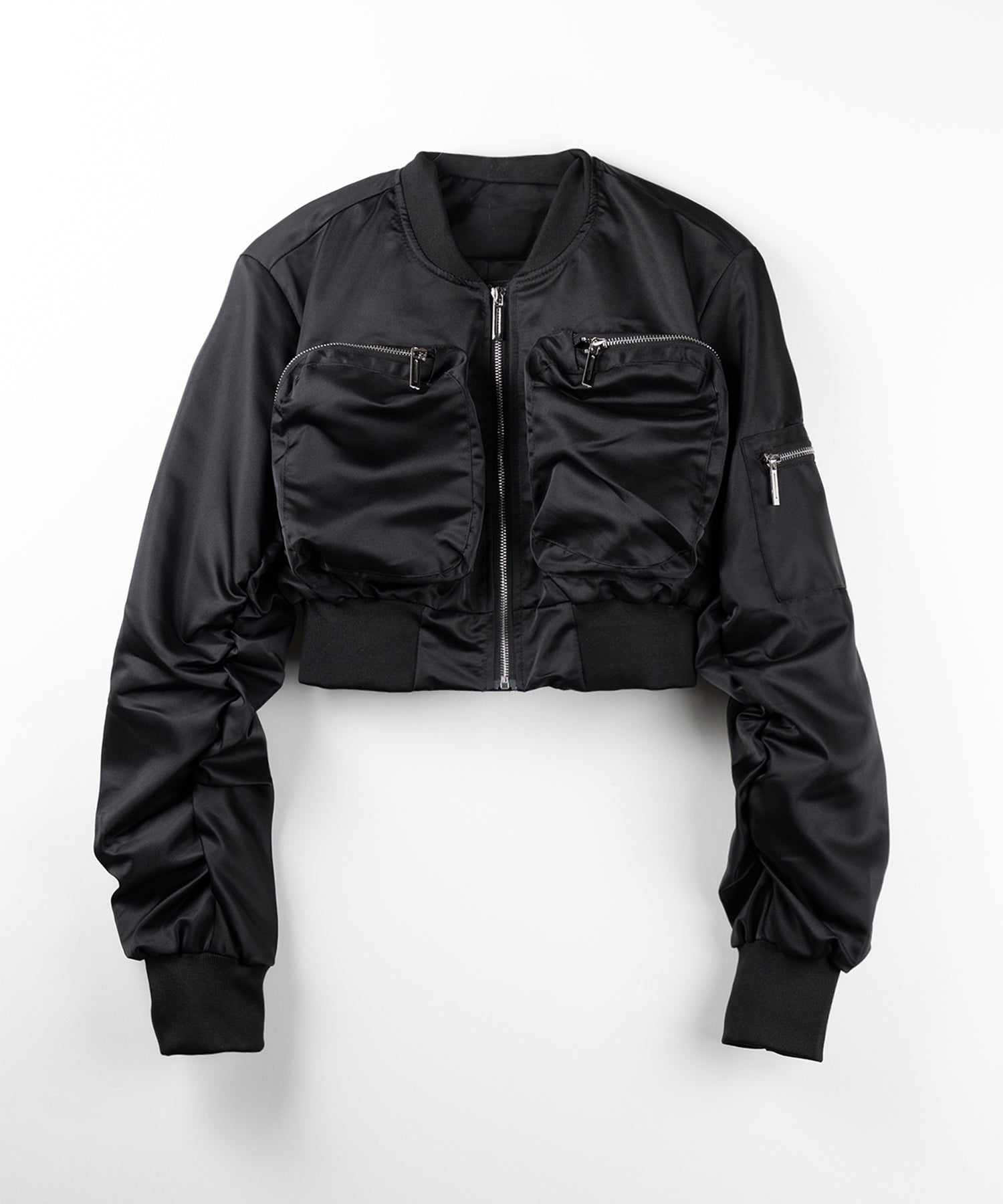 【 2color 】アウトポケットジップアップショートブルゾン / out pocket zip up short blouson