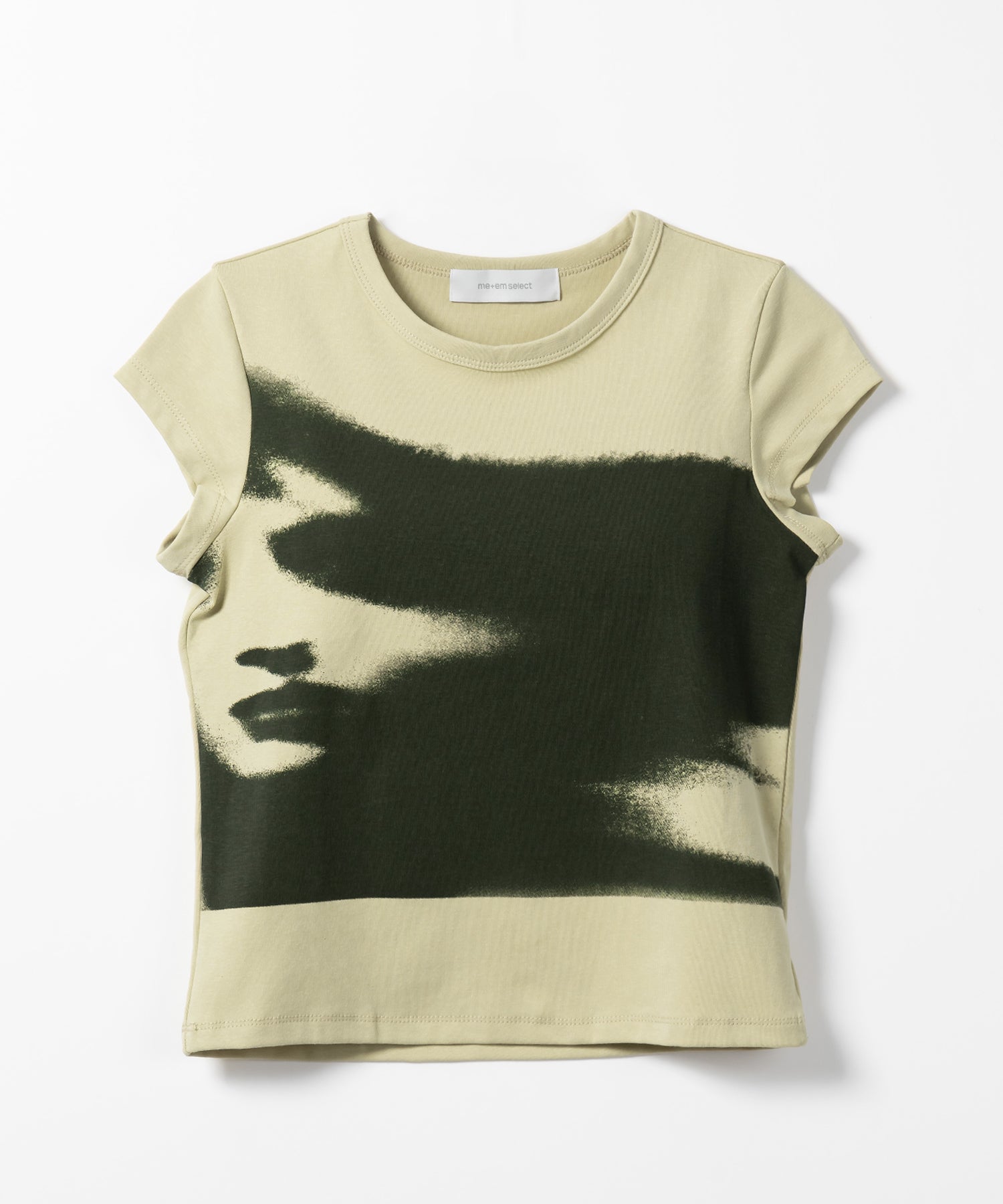 ニュアンスペイントフレンチスリーブTシャツ【 韓国製 】