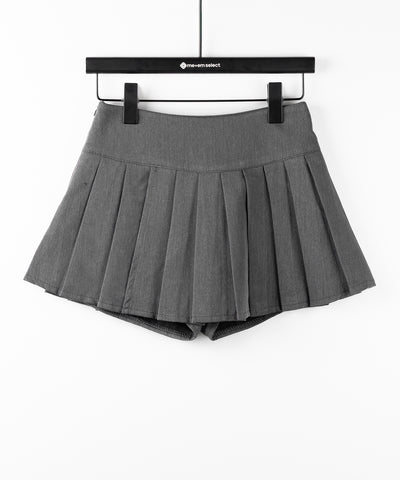 プリーツマイクロミニスカパン / pleated micro mini skirt pants