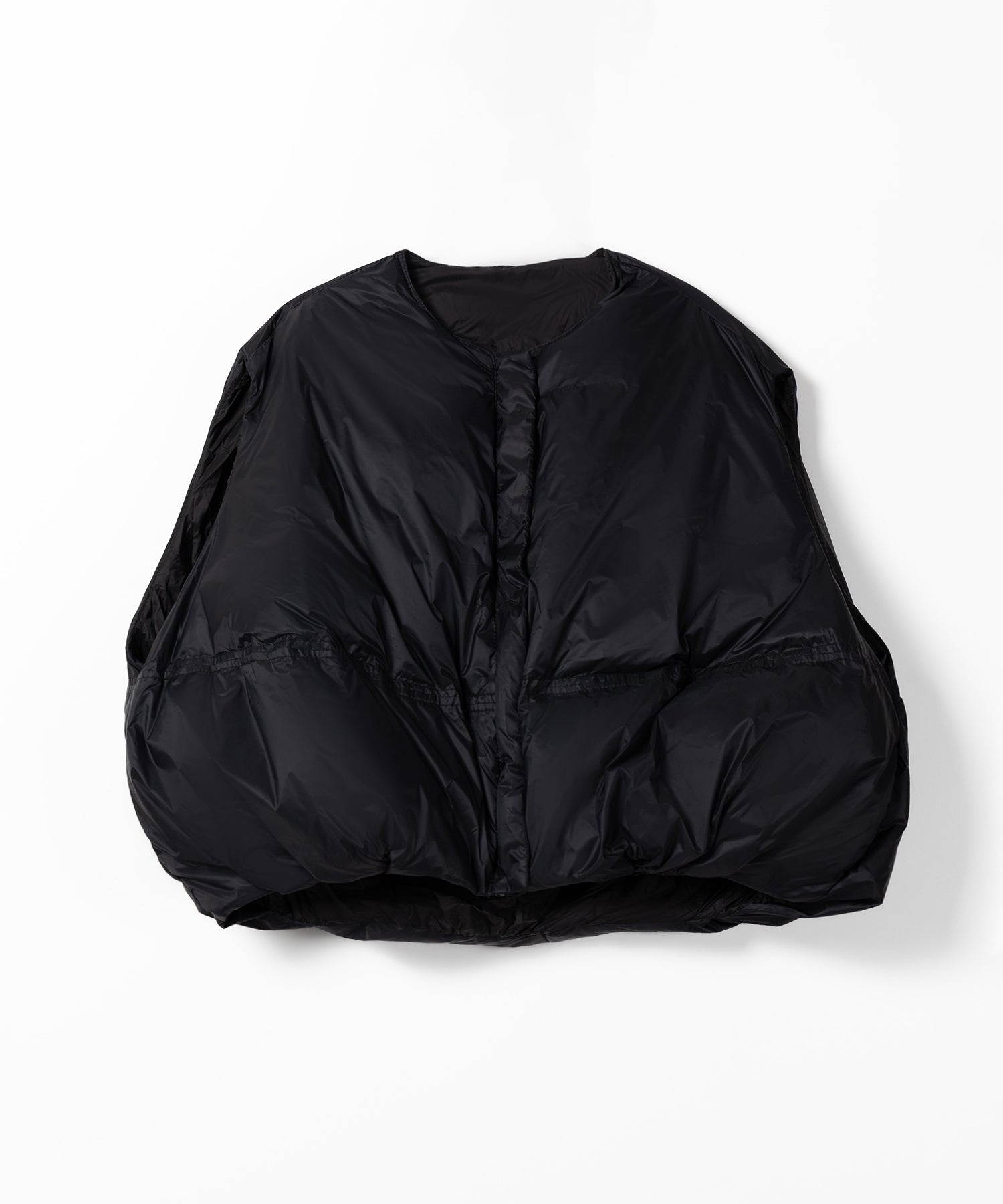 【 3color 】フラッフィーラウンドボリュームダウンベスト