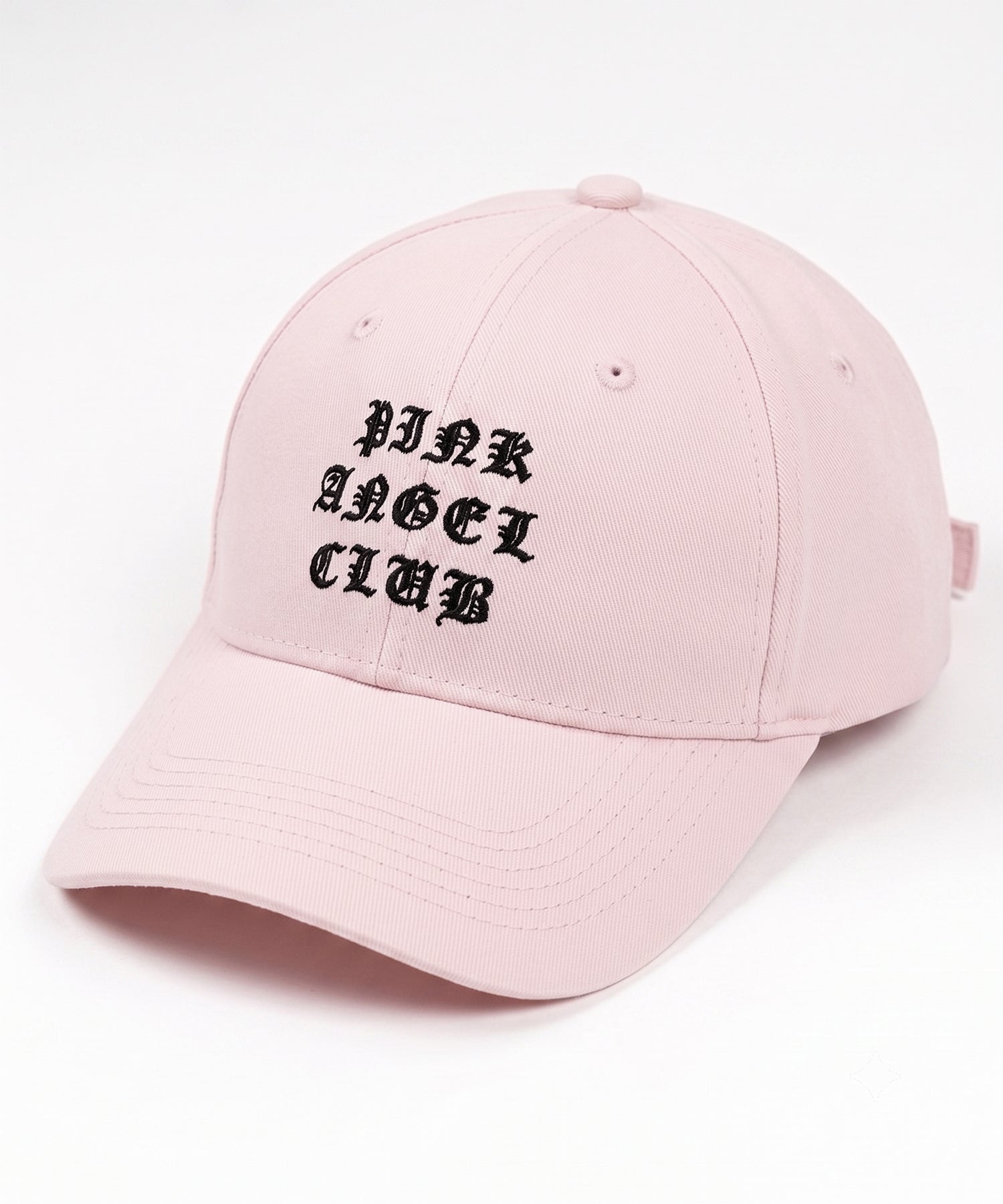 【 PINK ANGEL CLUB 】 GRUNGE LOGO embroidery CAP / グランジロゴ刺繍キャップ