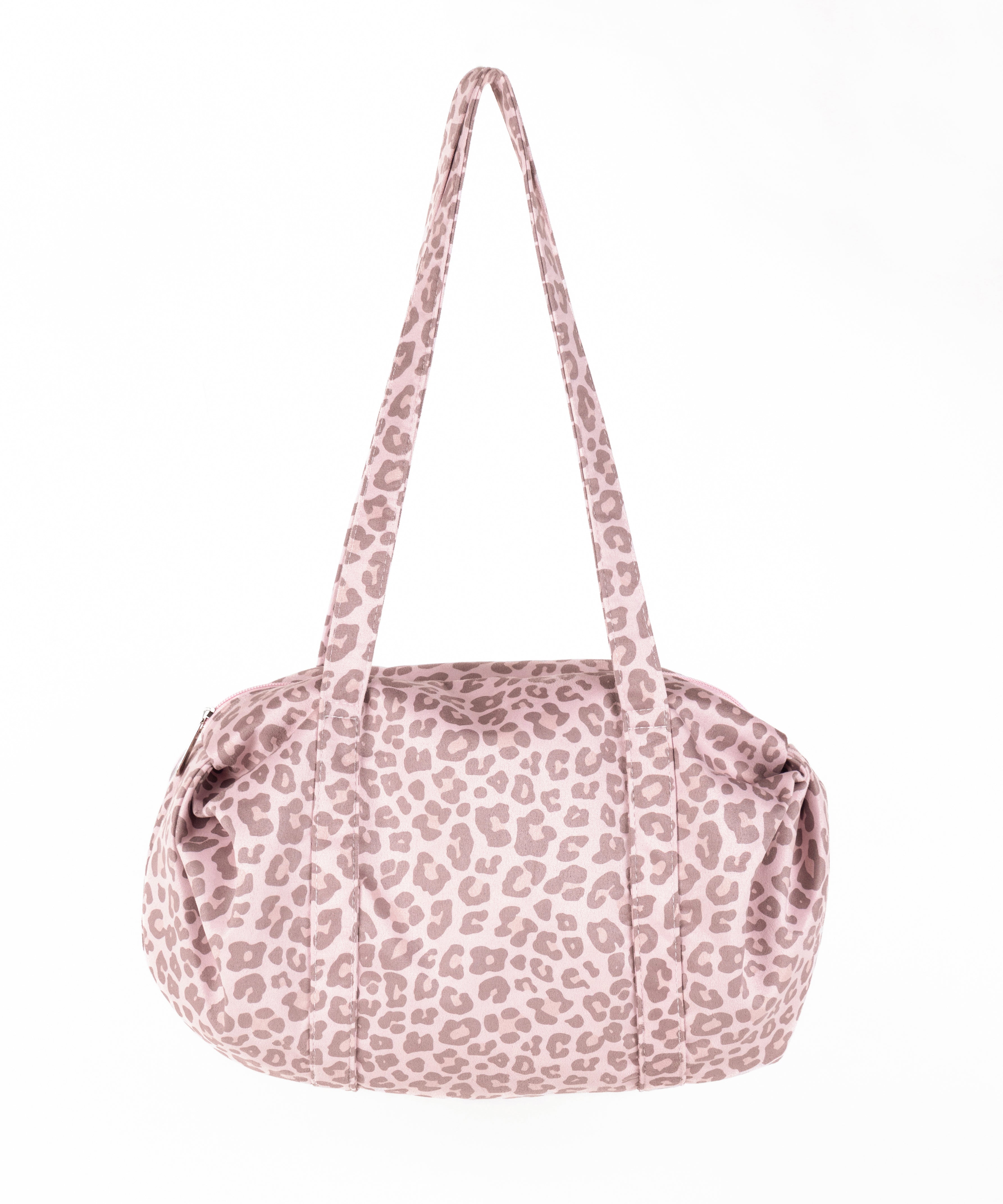 ヴィンテージライクピンクレオパードミニボストンショルダーバッグ / vintage like pink leopard mini boston shoulder bag