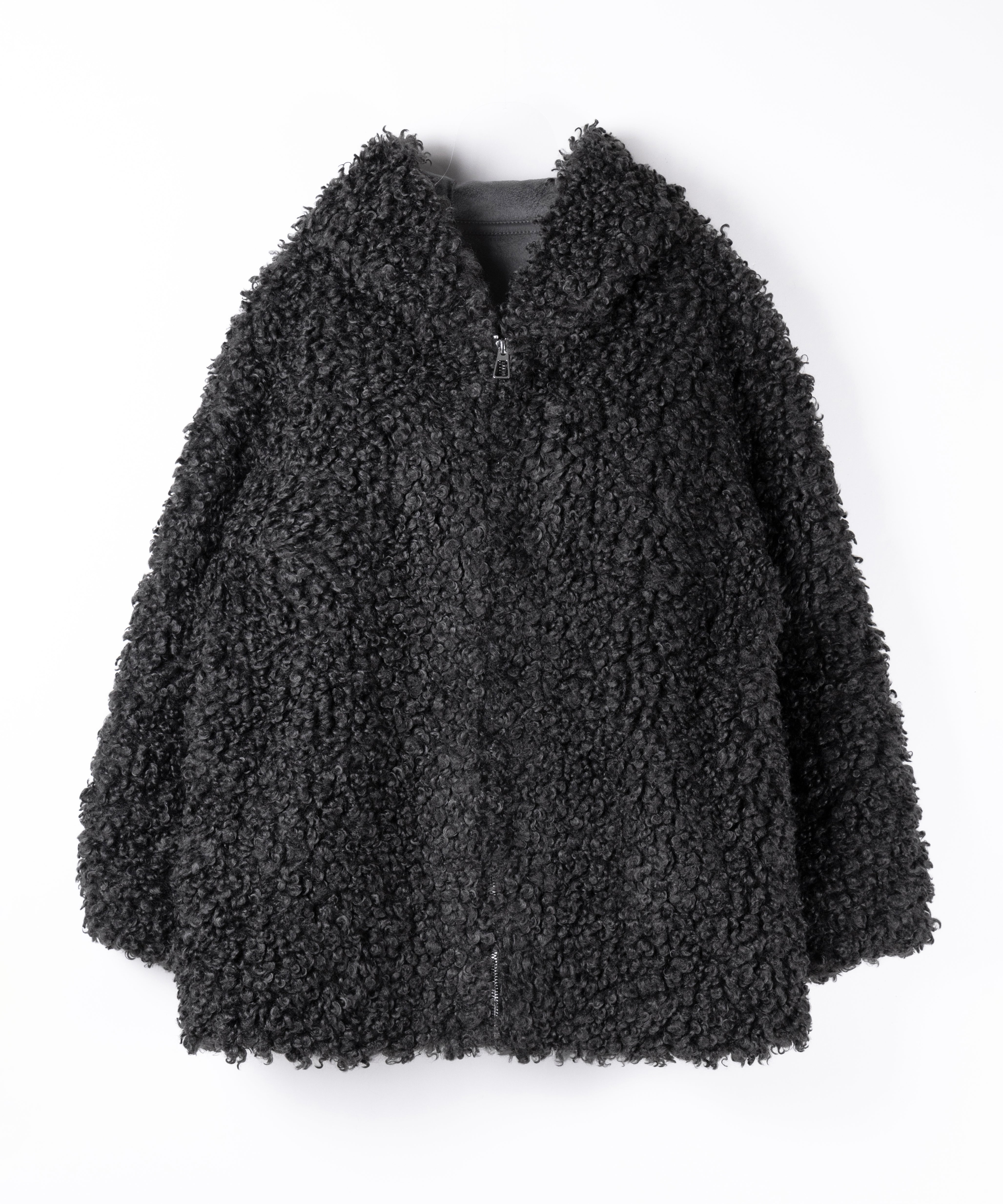 【 限定先行販売 】プードルボアミドルフーディコート / poodle boa middle hoodie coat