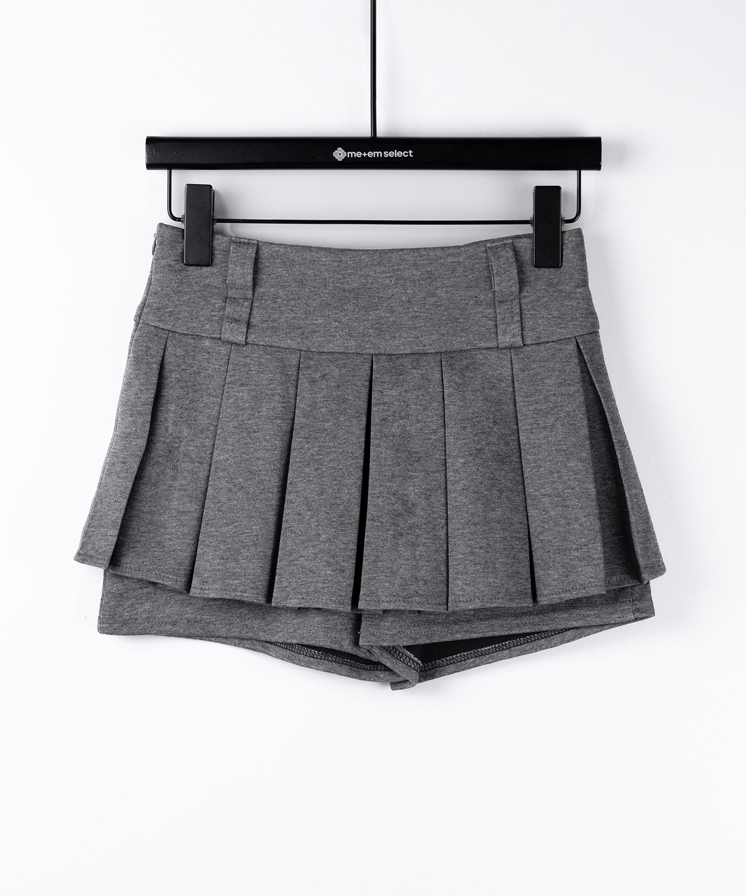 【 インパン裏地付 】プリーツスウェットマイクロミニスカパン / plests sweat micro mni skirt pants