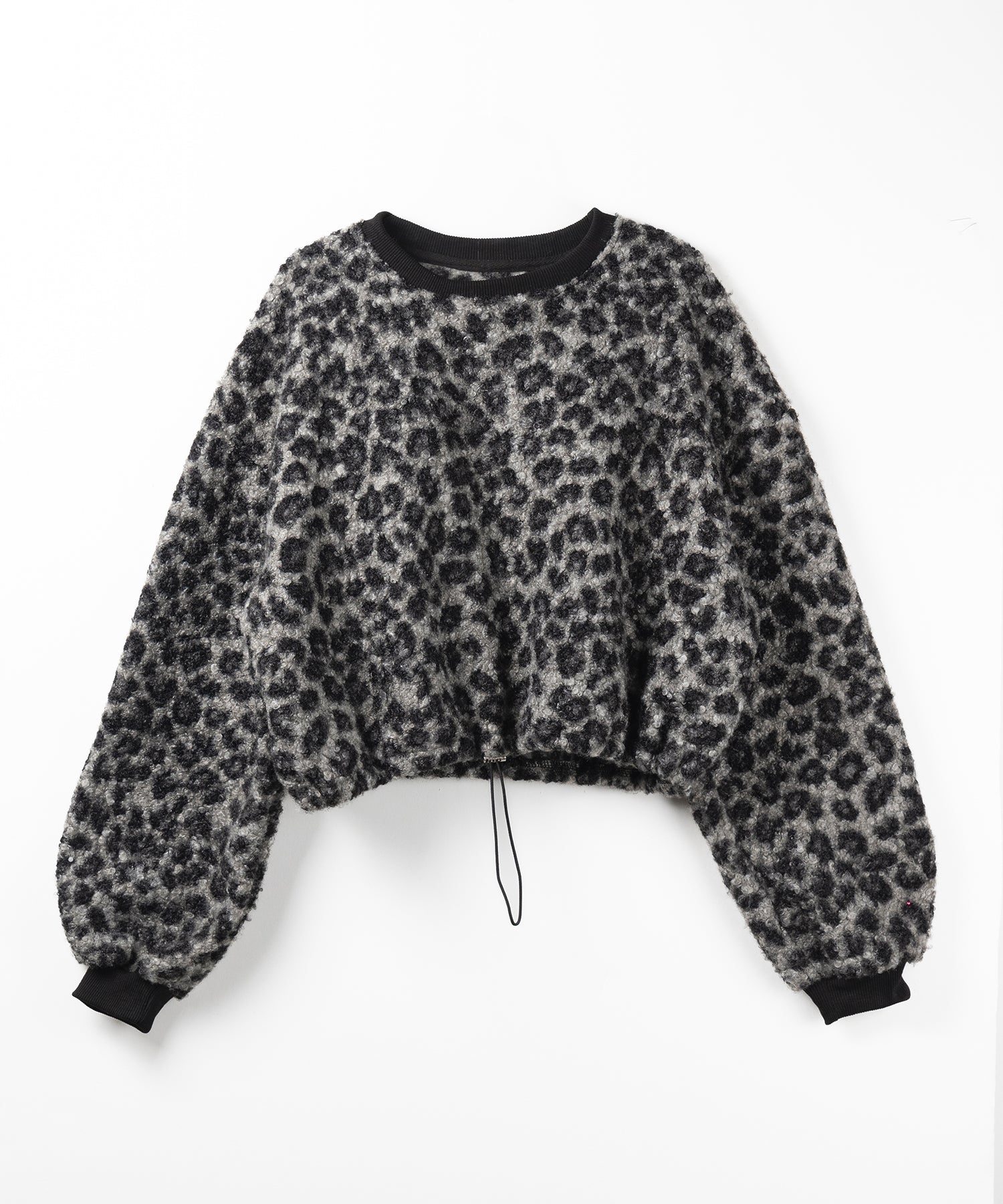 【 2WAY 】レオパードショートボアプルオーバー / 2WAY reopard short boa pullover