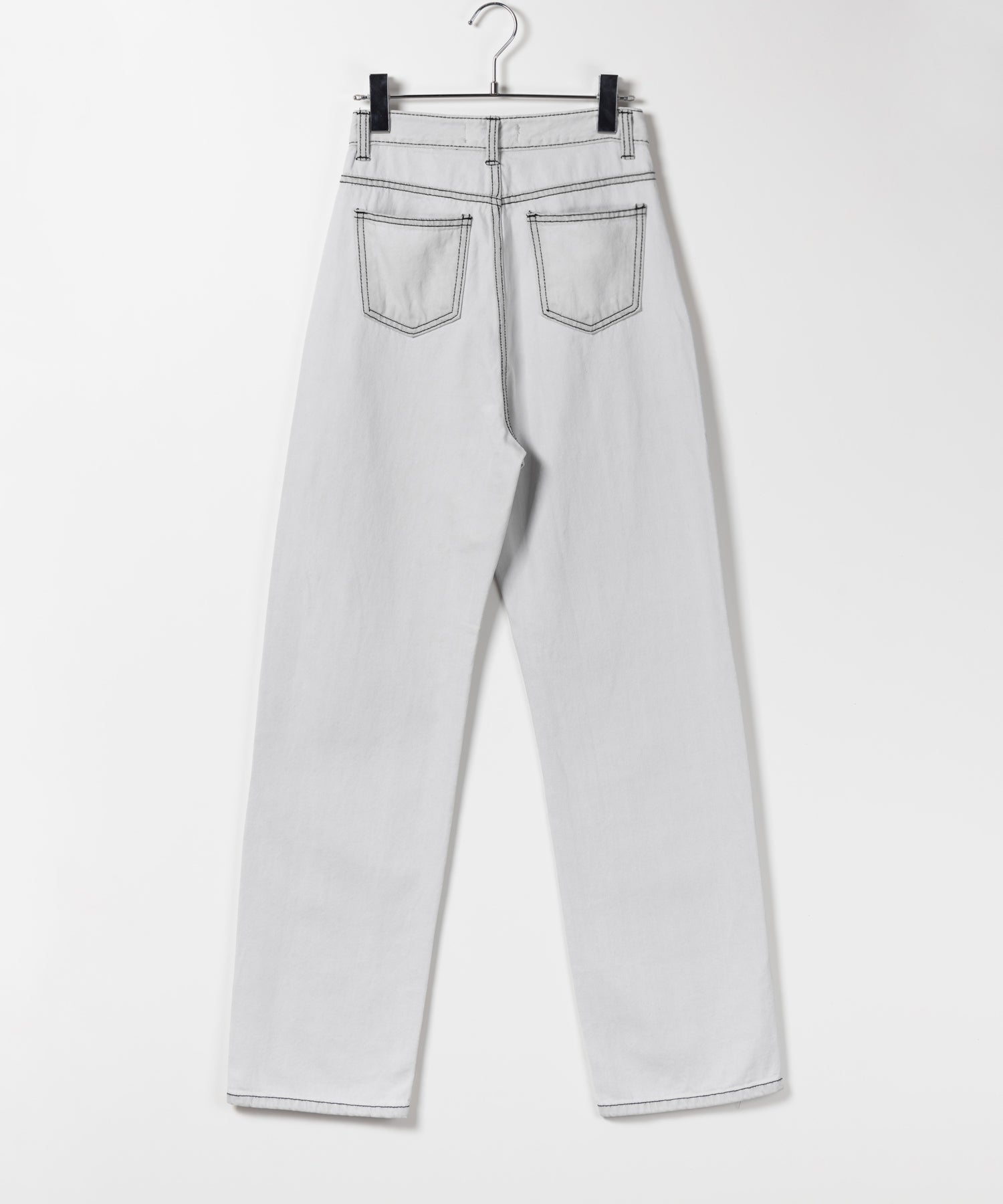 【 2color / 3size 】ハイウエストウォッシングロングデニムパンツ