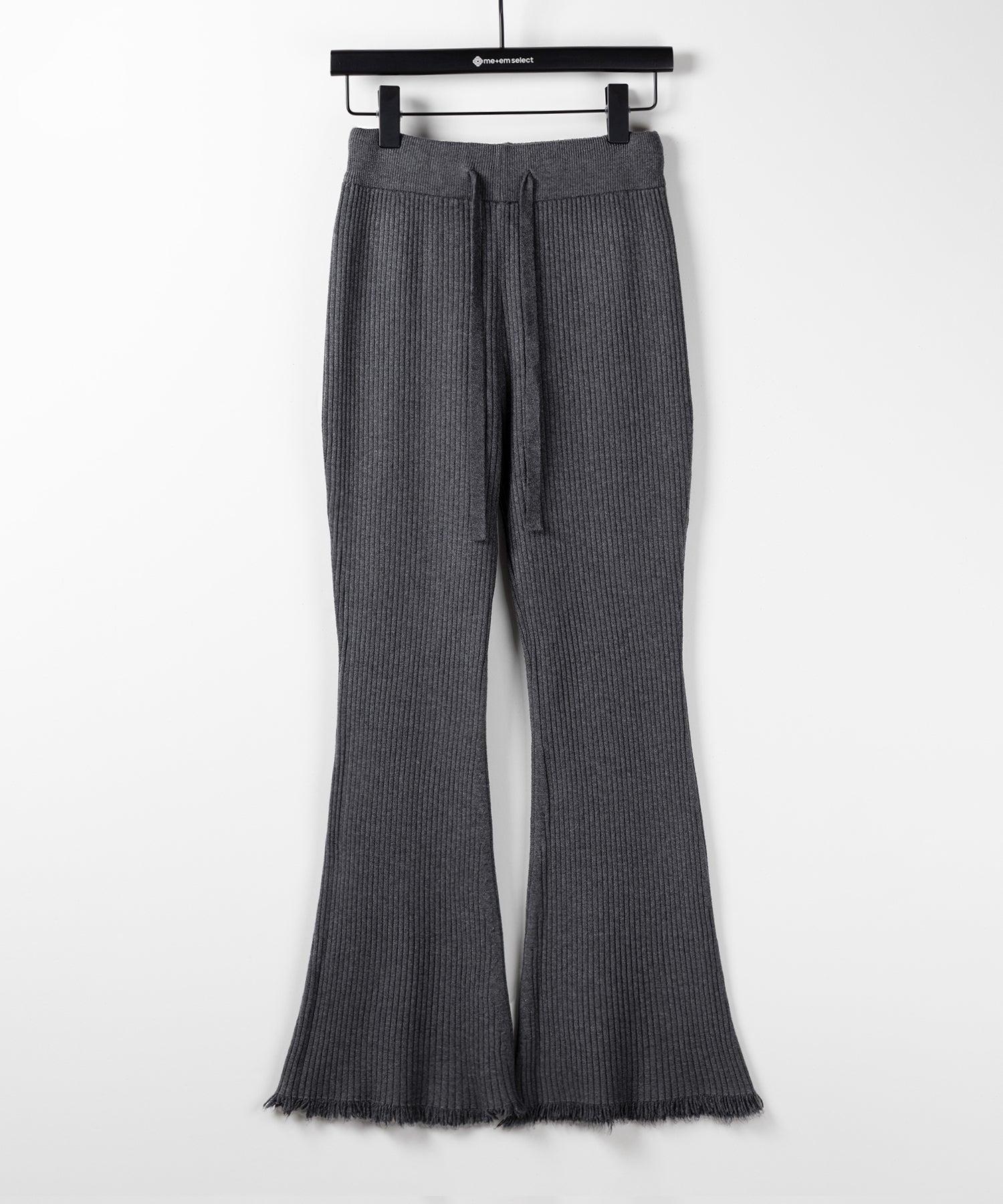 フリンジリブニットフレアパンツ / fringe lib knit flare pants
