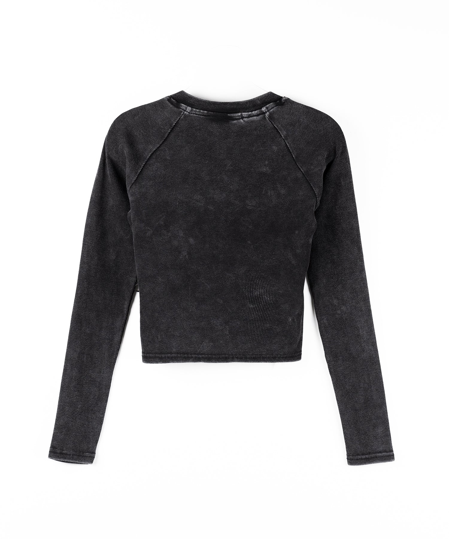 ヴィンテージサイドレースアップカットアウトショートロンT / vintage side lace up cutout short long sleeve T-shirts