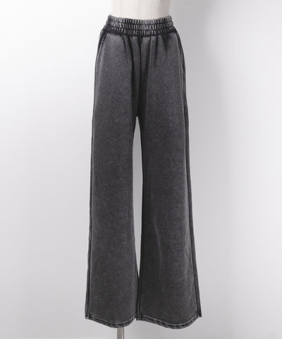 【 セットアップ 】ピグメントヴィンテージショートパーカー + ワイドパンツ SET / pigment vintage short hoodie + wide pants SET