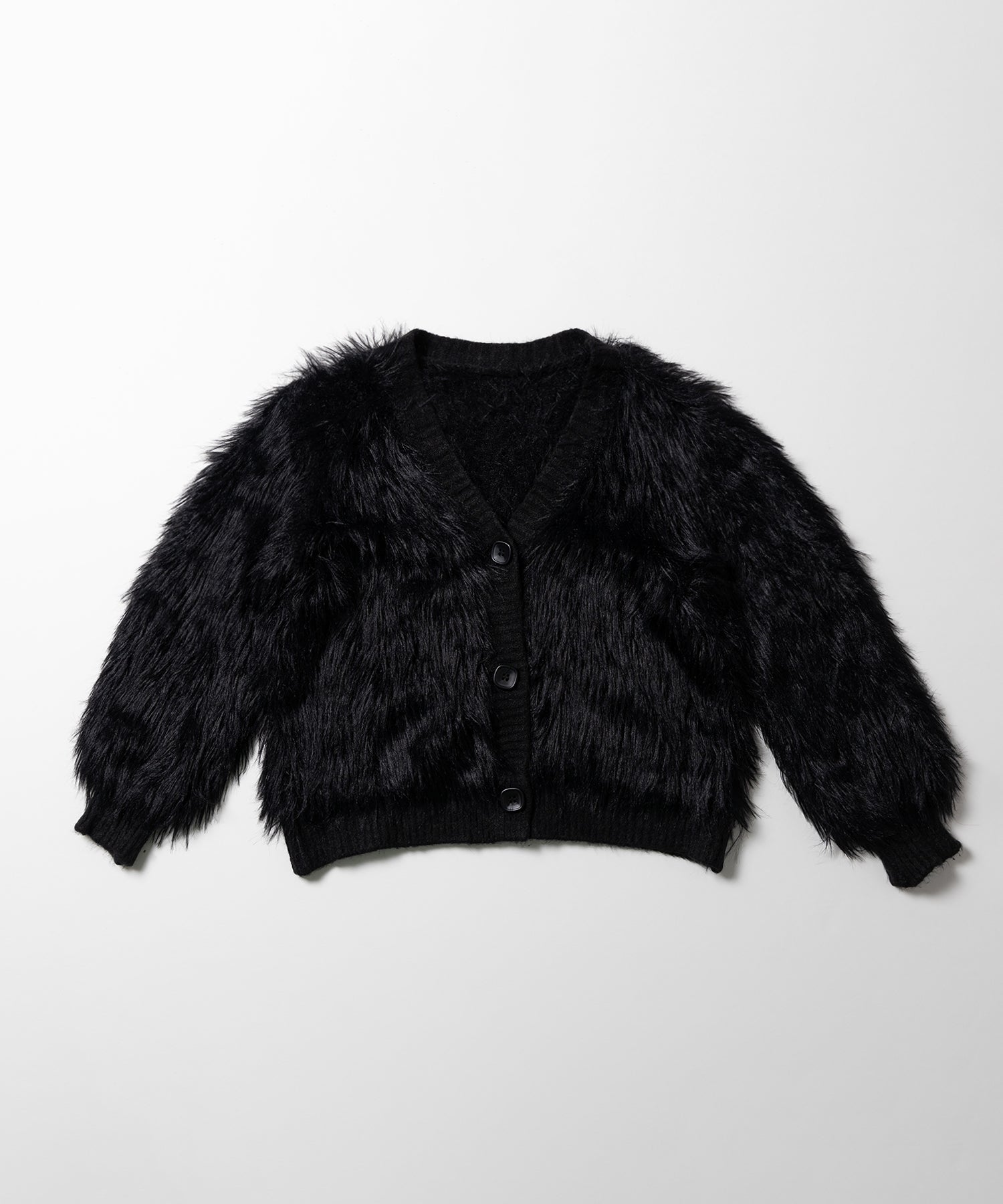 ファームードシャギーニットカーディガン