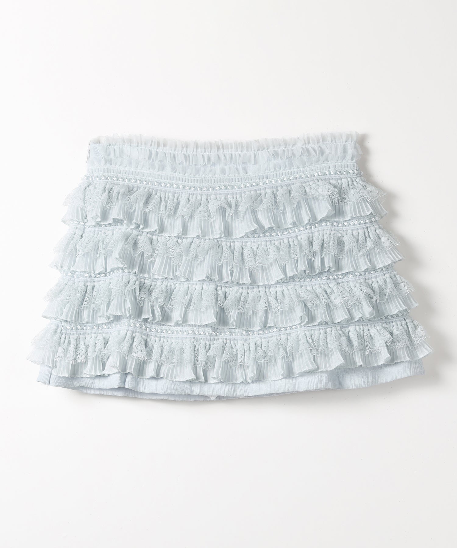 【 インパン裏地付 】フリルレースミニスカート / frill lace mini skirt