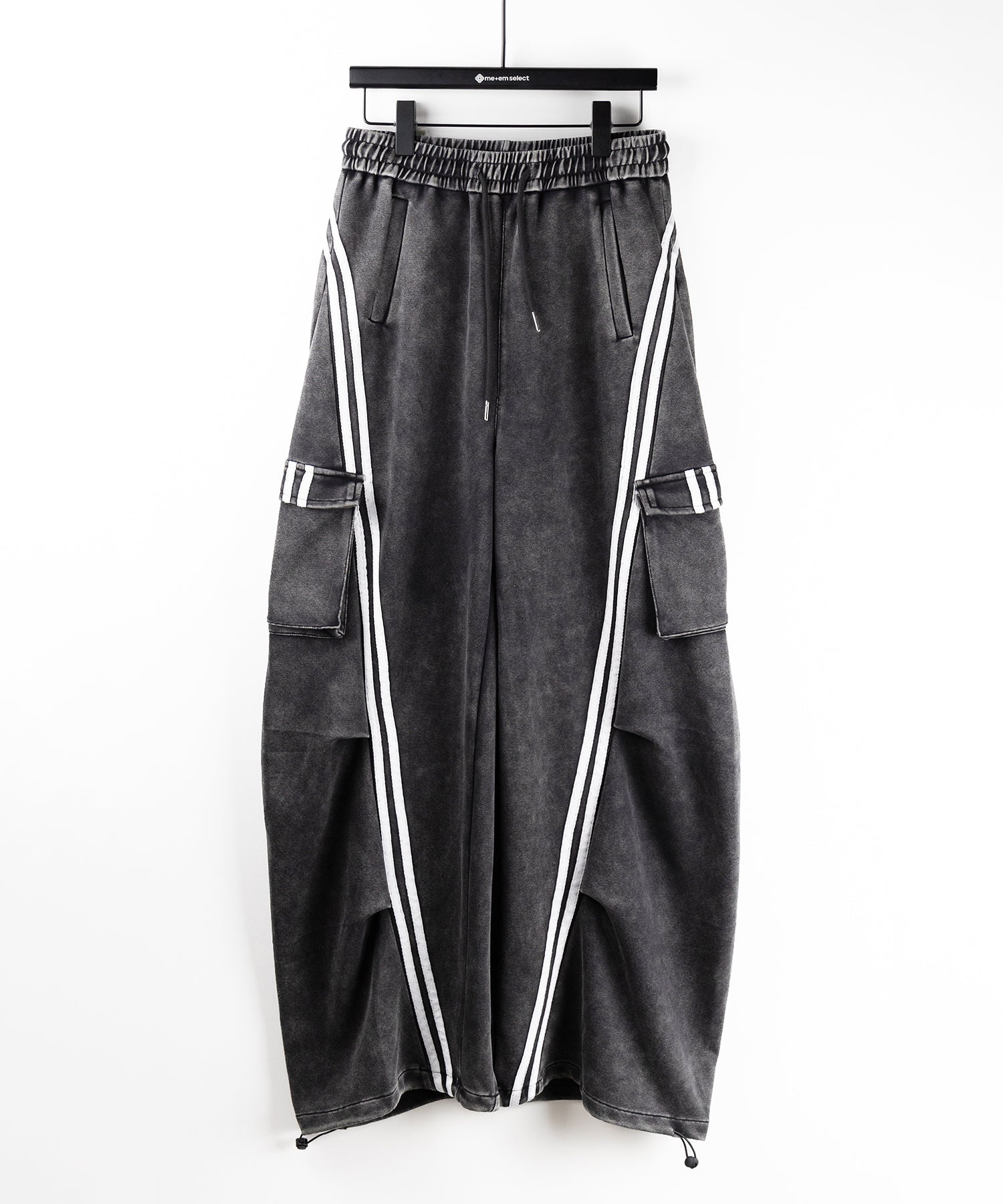 【 裾絞り可能2WAY 】ピグメントヴィンテージサイドラインタックワイドスウェットパンツ / pigment vintage sideline tuck wide sweatpants