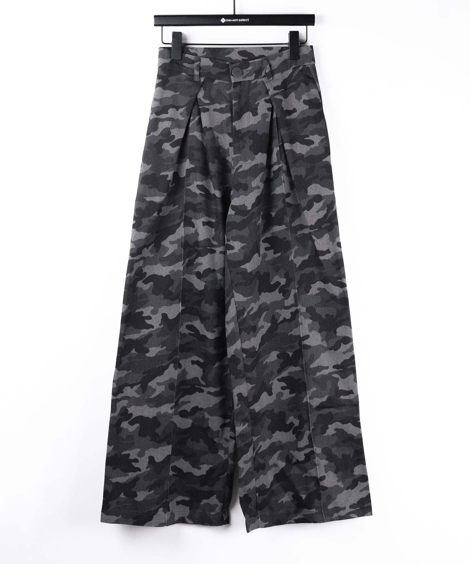 【 2color / 4size 】ダブルタックヴィンテージカモフラージュワイドパンツ / double tuck vintage camouflage wide pants