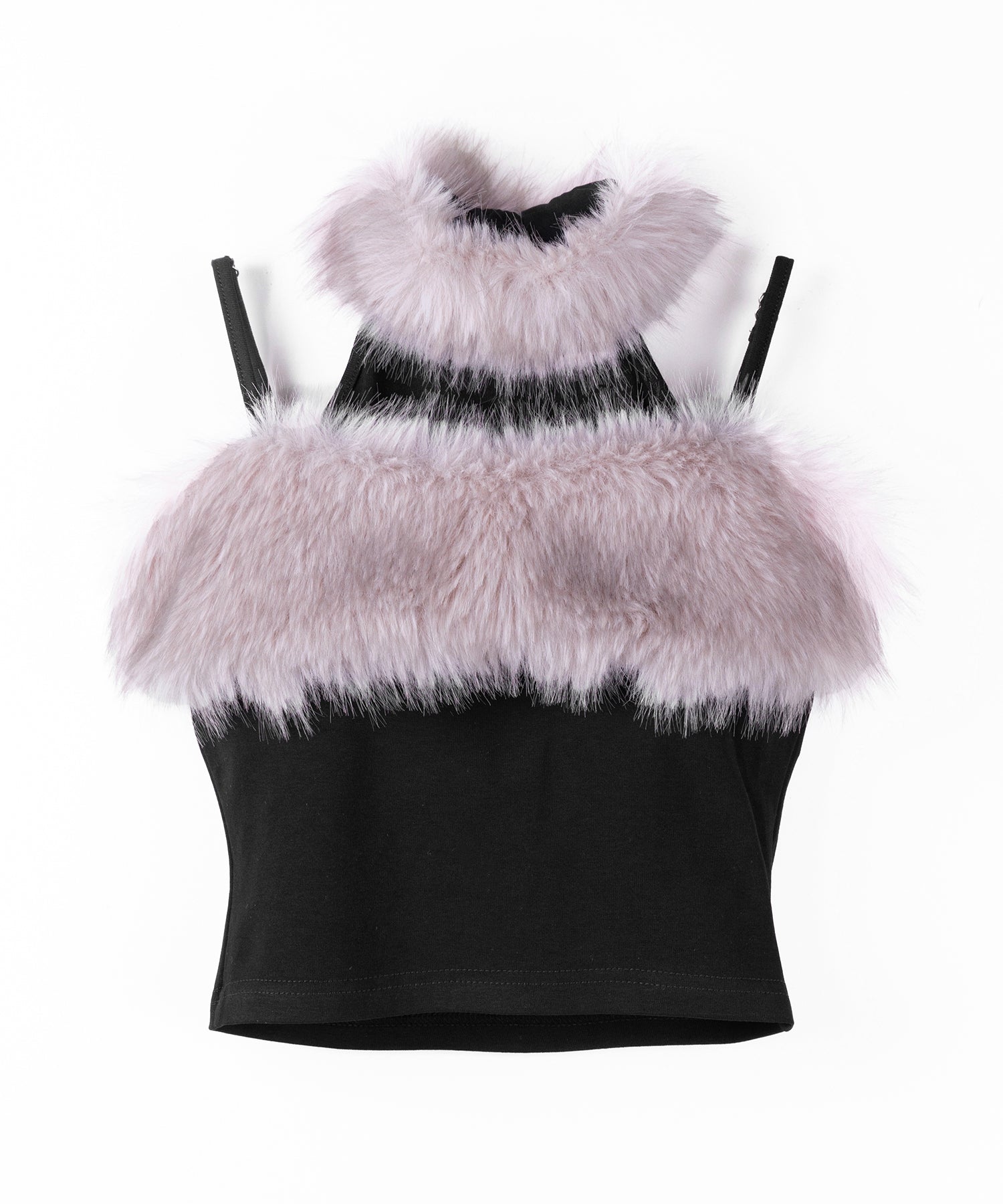 ファードッキングストラップトップス / fur docking strap tops