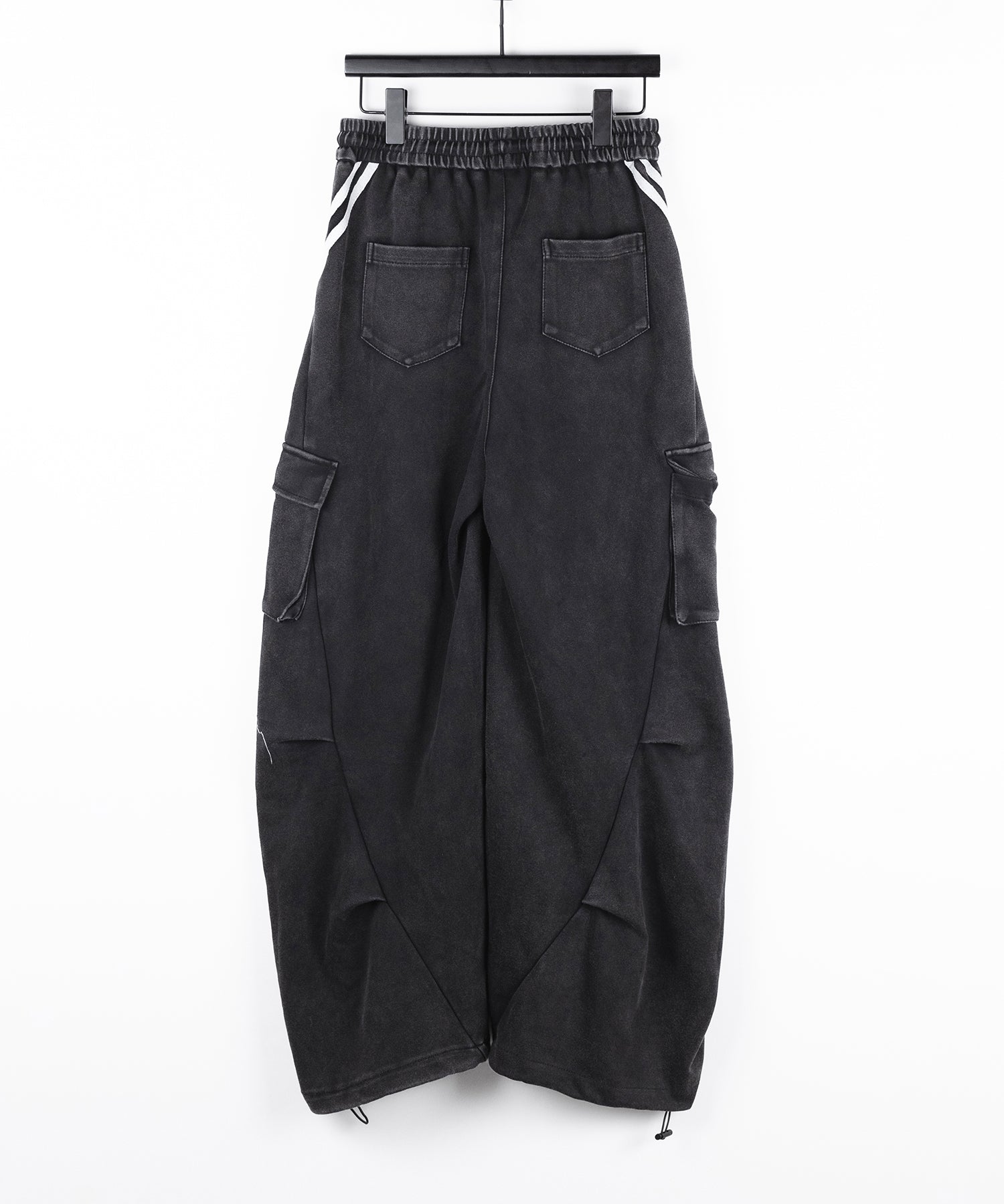 【 裾絞り可能2WAY 】ピグメントヴィンテージサイドラインタックワイドスウェットパンツ / pigment vintage sideline tuck wide sweatpants