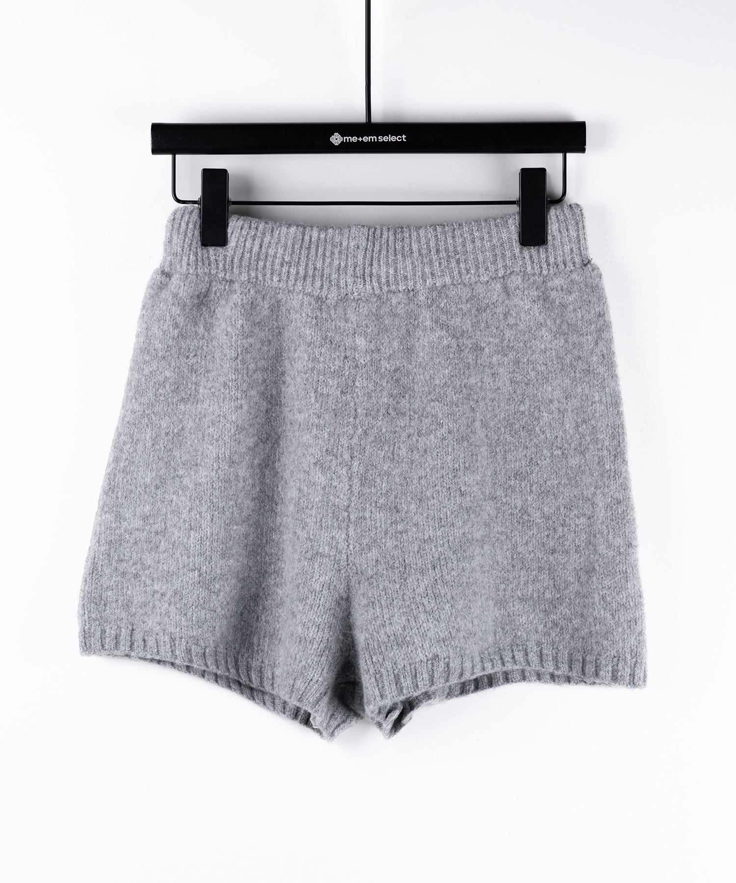 【 ニットセットアップ 】フラッフィーオーバーサイズニット + ニットショートパンツ SET / fluffy over size knit + knit short pants SET