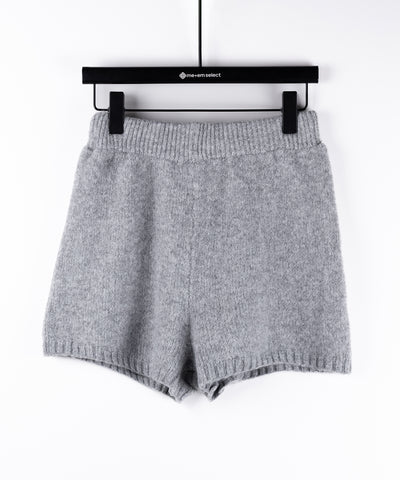 【 ニットセットアップ 】フラッフィーオーバーサイズニット + ニットショートパンツ SET / fluffy over size knit + knit short pants SET