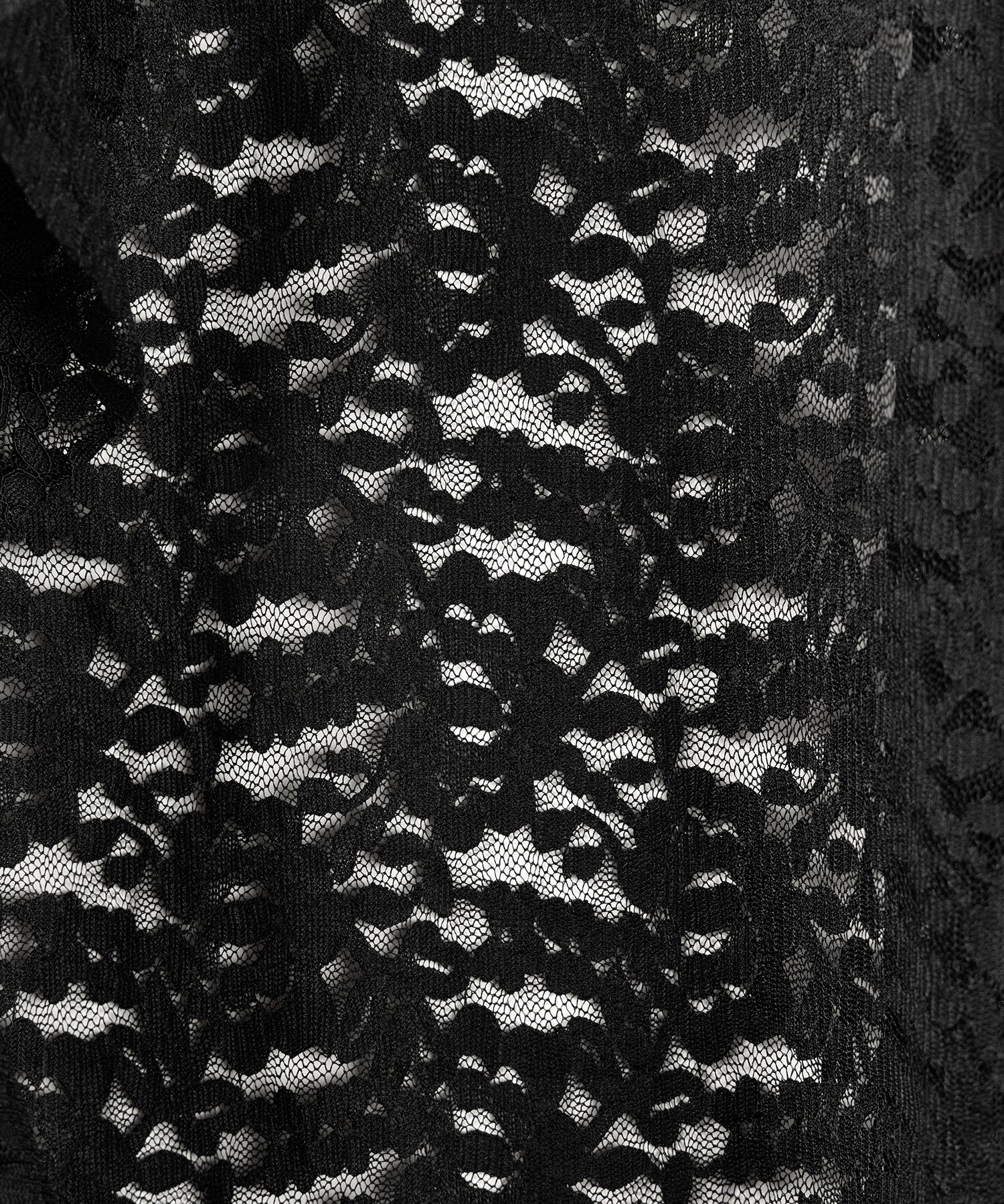 【 裏地付 】アシンメトリーフリルレーススリットロングスカート / asymmetry frill lace slit long skirt