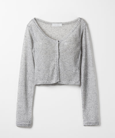 フロントボタンシアーショートカーディガン / front botton sheer short cardigan