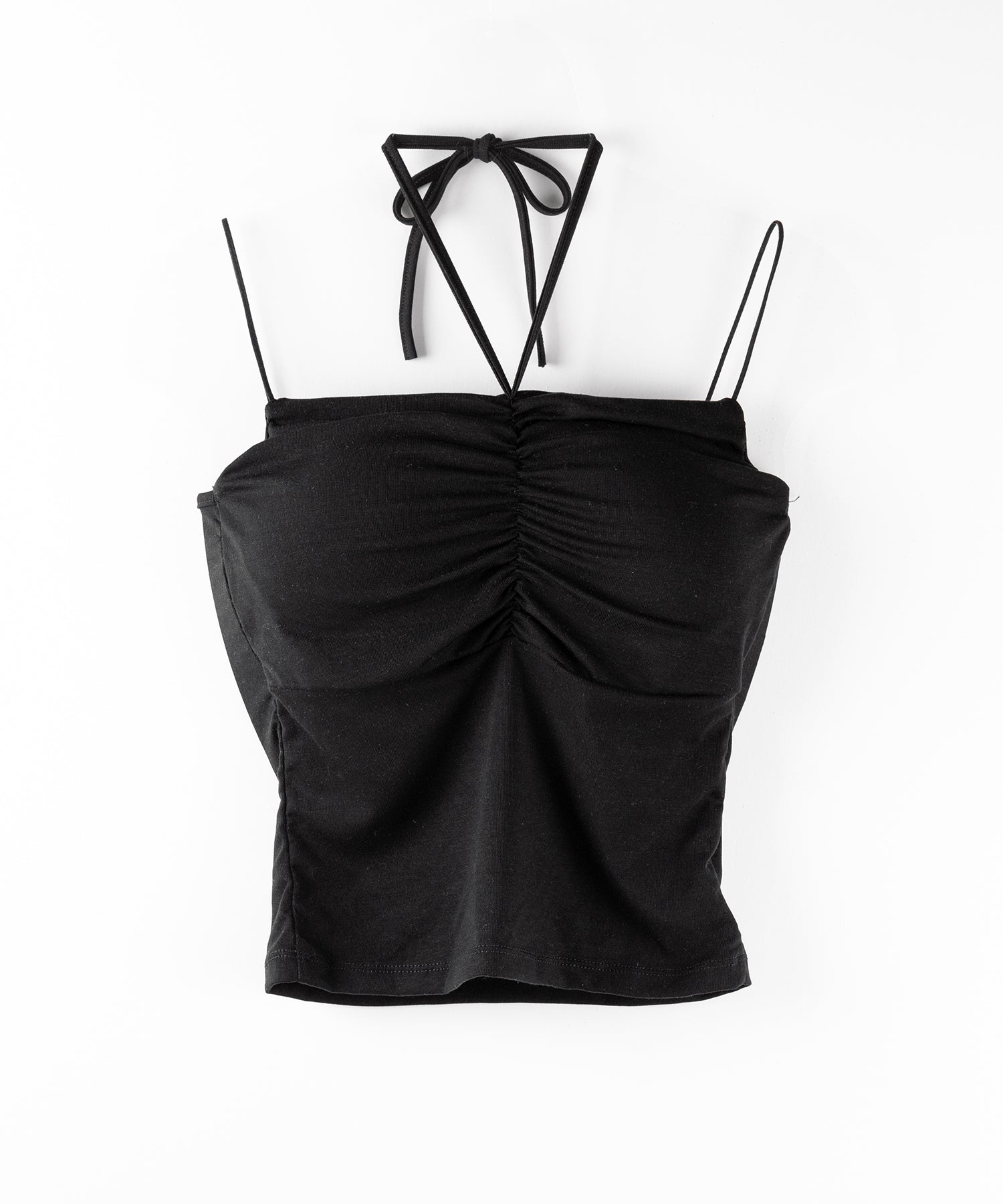 【 2WAY 】クロスストラップリボンギャザースリムキャミソール / cross strap ribbon gather slim camisole