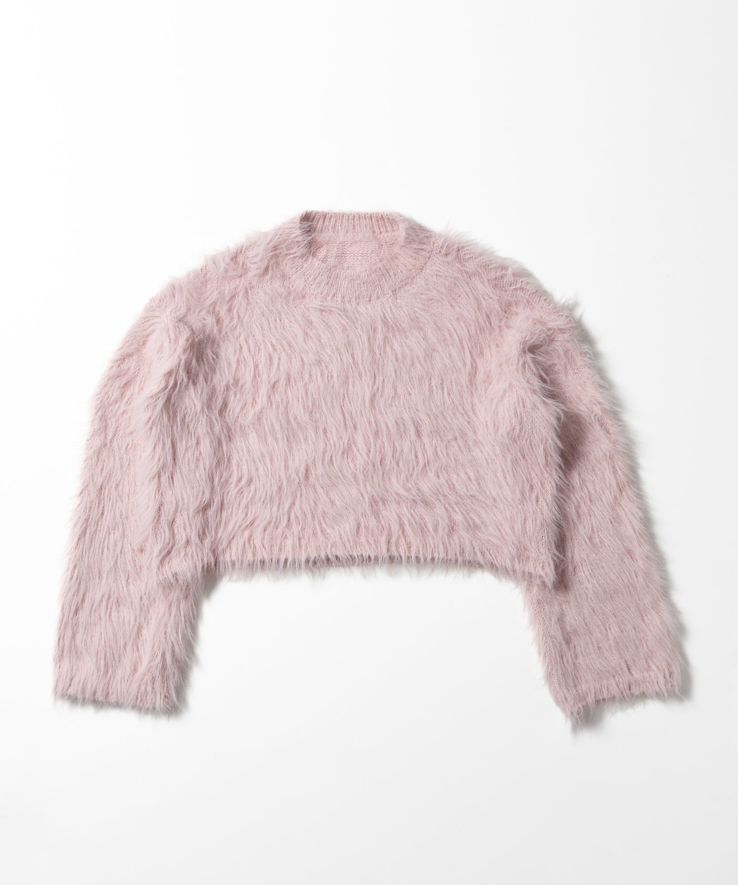【 4COLOR 】ショートフェザーソフトシャギーニット